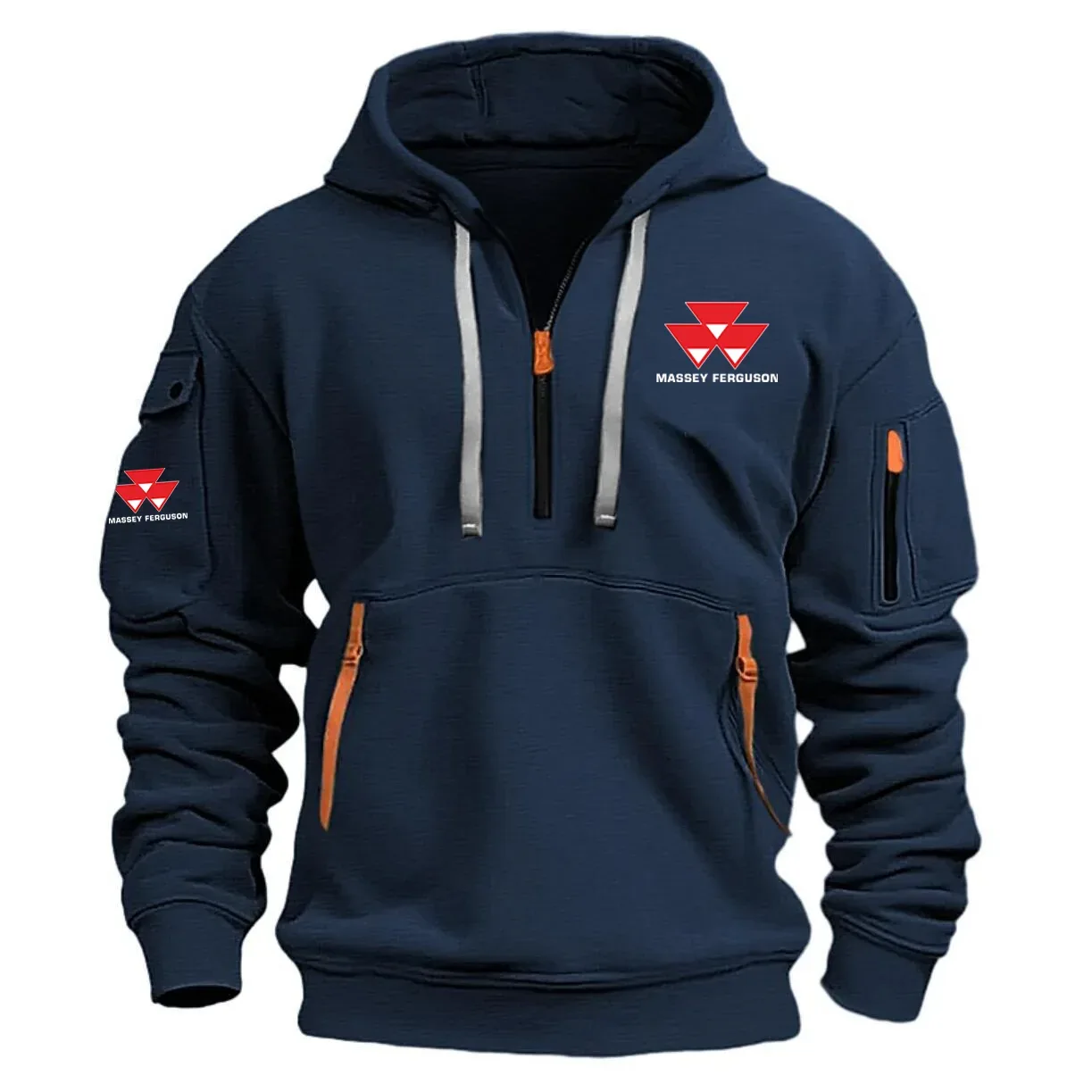 Massey Ferguson Exclusive Half Zipper Hoodie OUFAHHZ0819MFZ - Massey Ferguson Hoodie