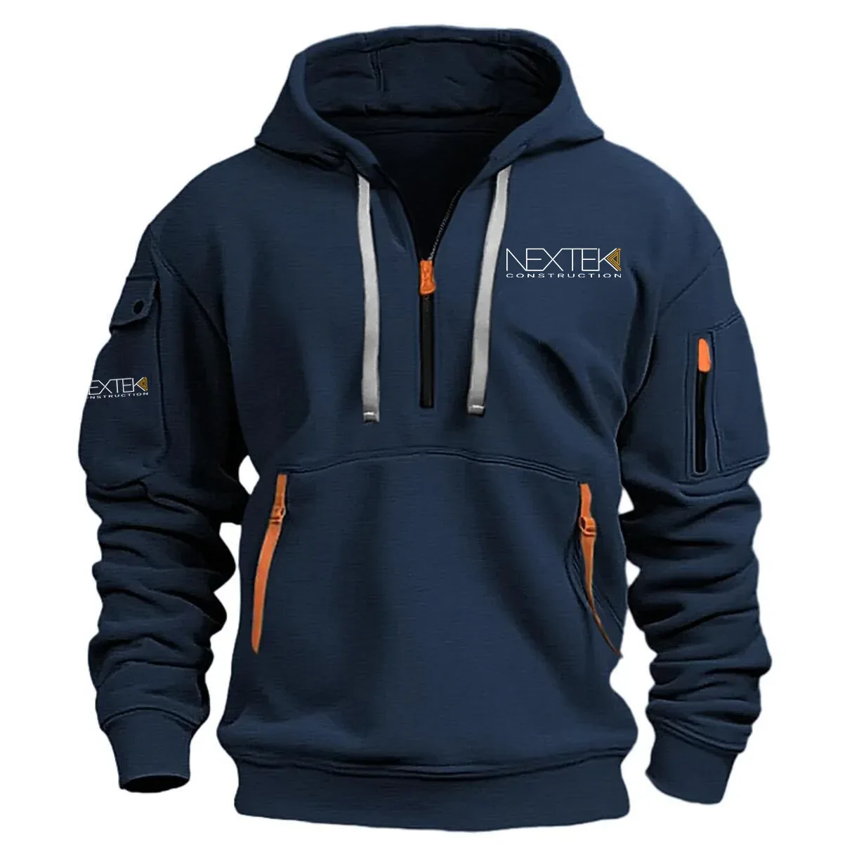 Nextek Construction Exclusive Half Zipper Hoodie OUFAHHZ0819NCZ - Nextek Construction Hoodie