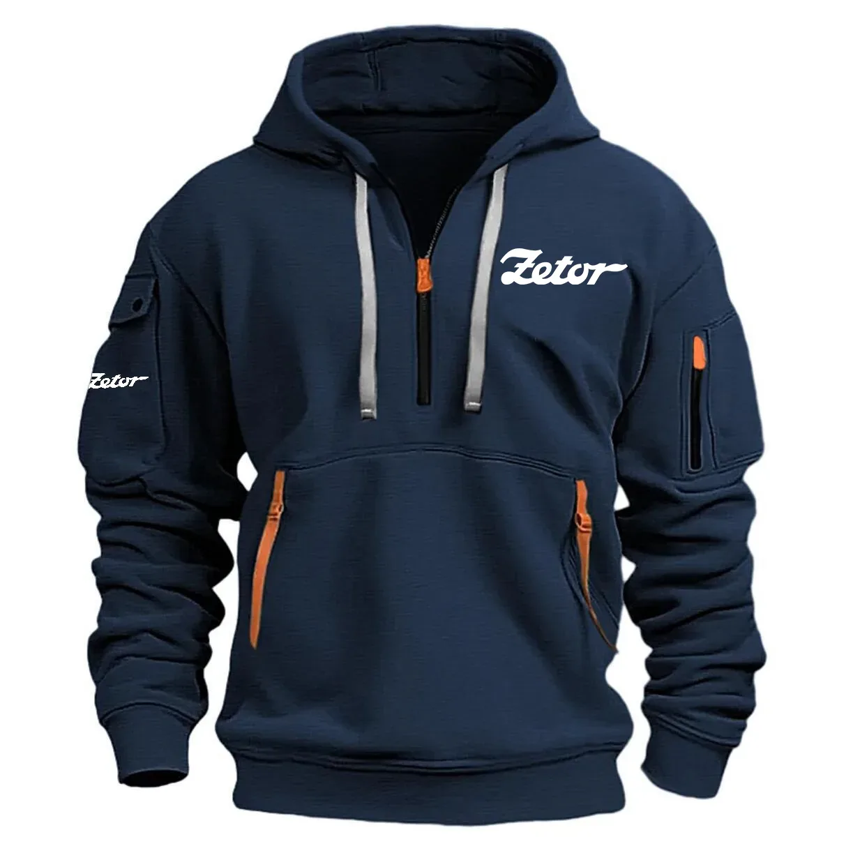 Zetor Exclusive Half Zipper Hoodie OUFAHHZ0819ZTZ - Zetor Hoodie