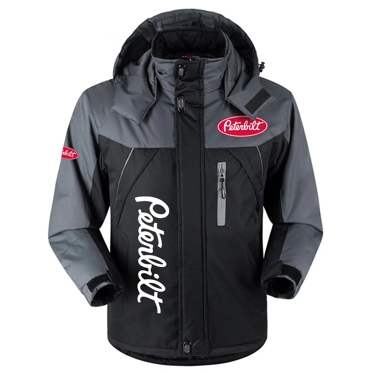 Peterbilt Exclusive Outdoor Charging Suit Plush Waterproof Windproof Jacket Detachable Hood OUFAPCS0819PTZ - Peterbilt Gift