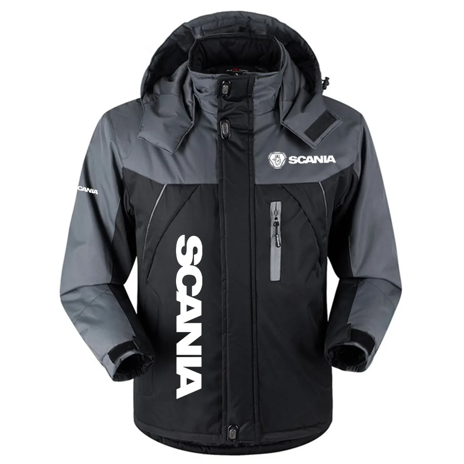 Scania Exclusive Outdoor Charging Suit Plush Waterproof Windproof Jacket Detachable Hood OUFAPCS0819SCZ - Scania Gift