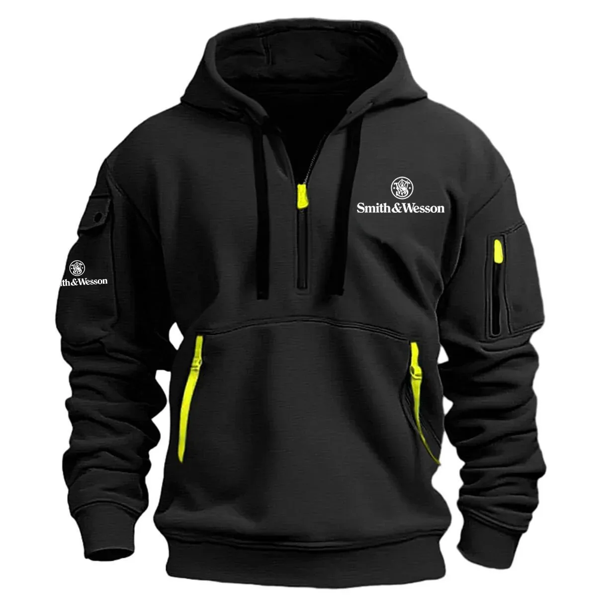 Smith & Wesson Exclusive Half Zipper Hoodie OUHUHHZ0815SWZ - Smith & Wesson Hoodie