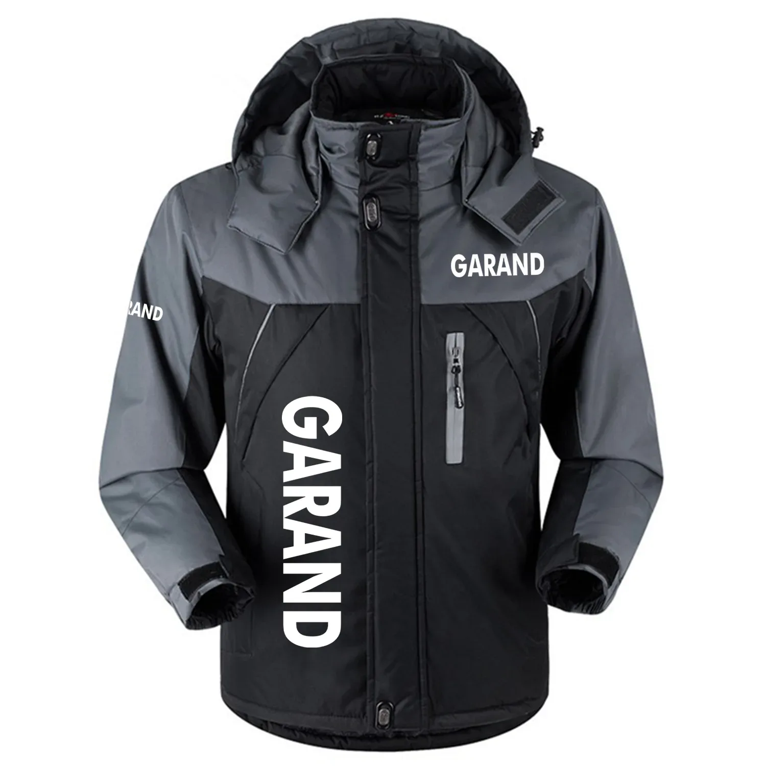 Garand Exclusive Outdoor Charging Suit Plush Waterproof Windproof Jacket Detachable Hood OUHUPCS0815GRZ - Garand Jacket