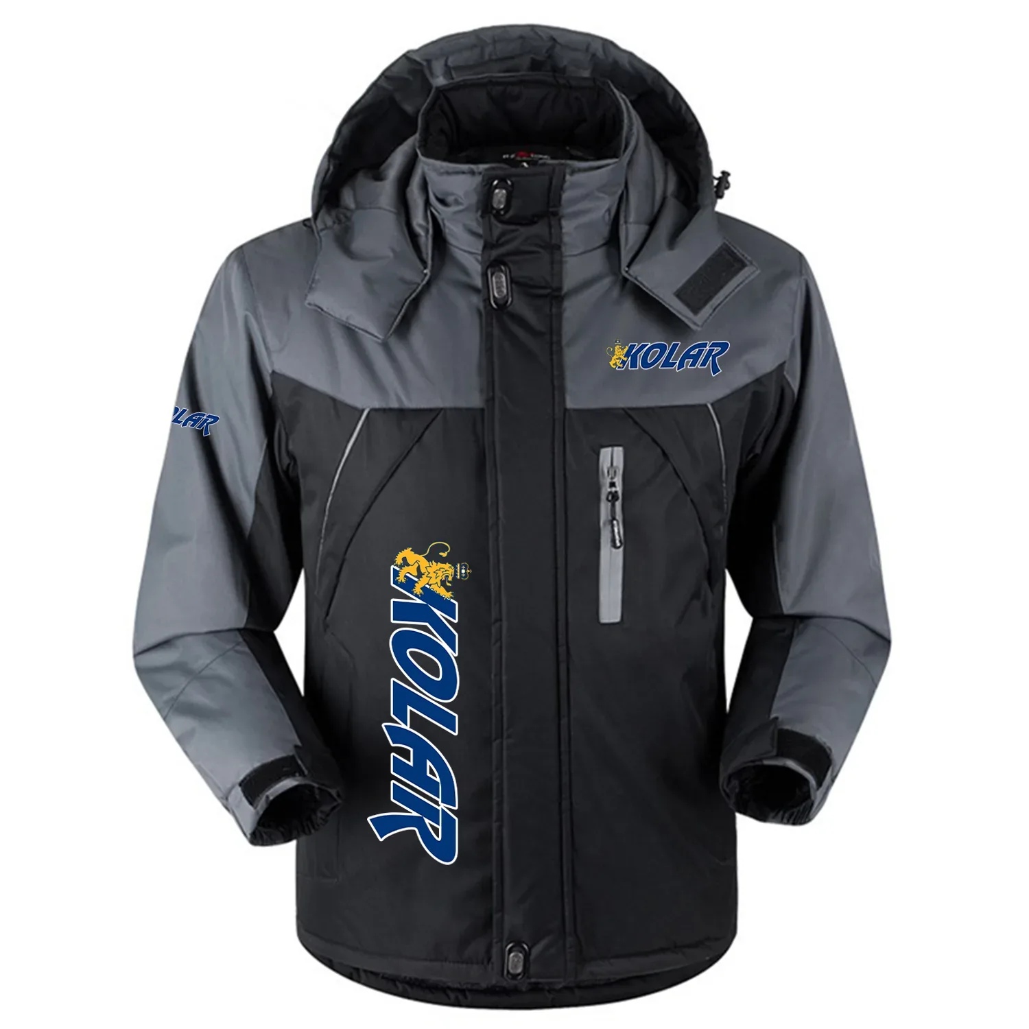 KOLAR Arms Exclusive Outdoor Charging Suit Plush Waterproof Windproof Jacket Detachable Hood OUHUPCS0815KLZ - KOLAR Arms Jacket