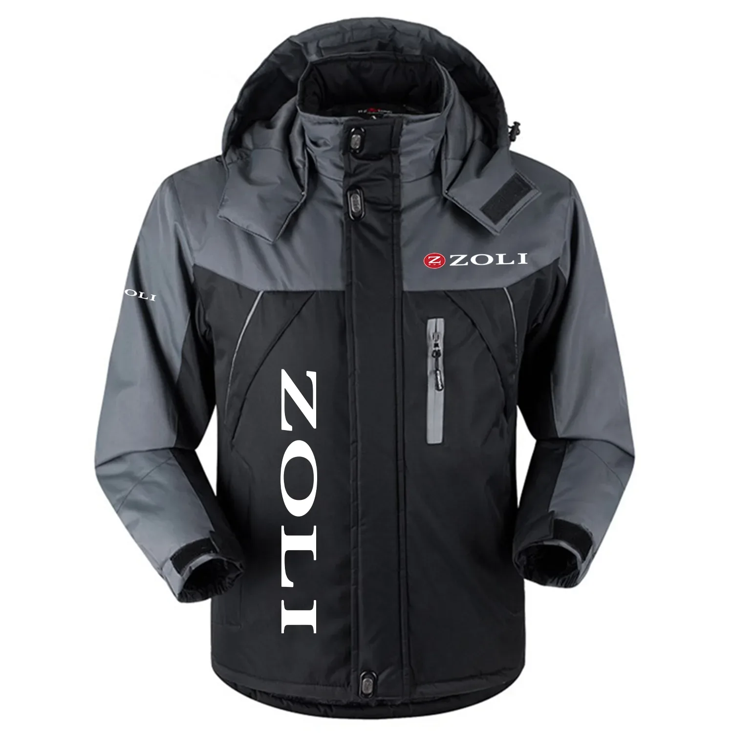 Zoli Exclusive Outdoor Charging Suit Plush Waterproof Windproof Jacket Detachable Hood OUHUPCS0815ZLZ - Zoli Jacket