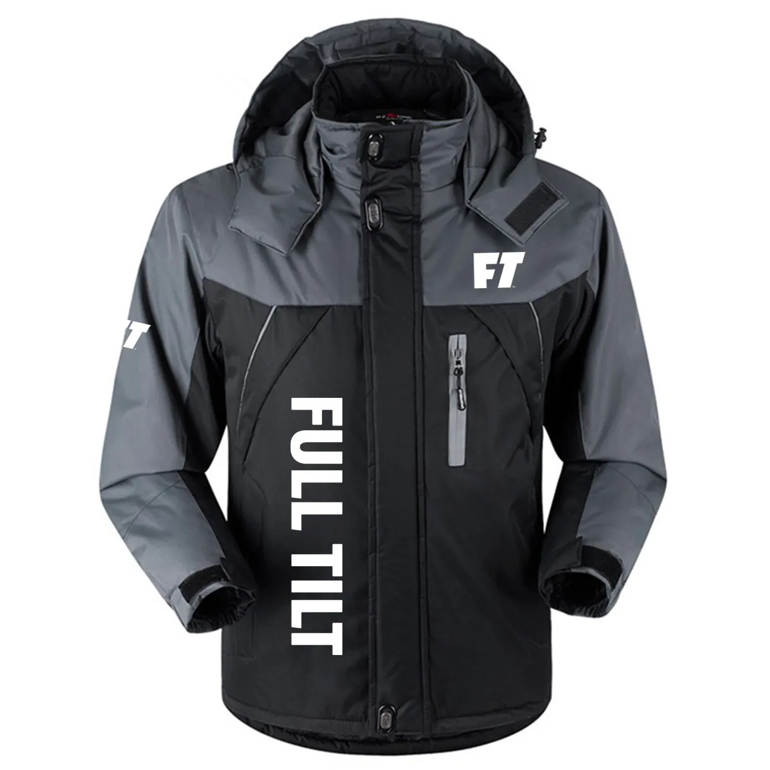 Full Tilt Exclusive Outdoor Charging Suit Plush Waterproof Windproof Jacket Detachable Hood OUSKPCS0820FTZ - Full Tilt Gift