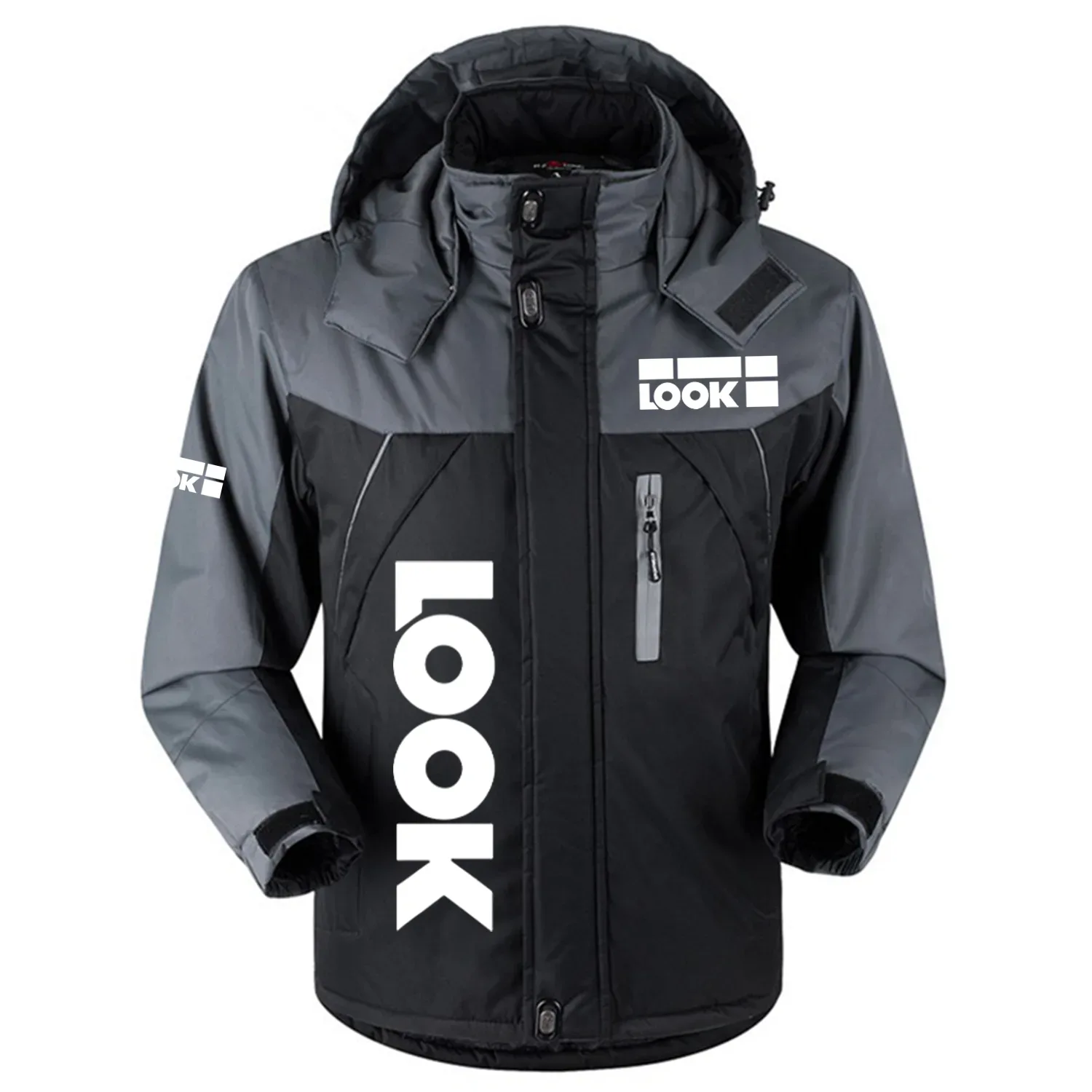 Look Exclusive Outdoor Charging Suit Plush Waterproof Windproof Jacket Detachable Hood OUSKPCS0820LOZ - Look Gift