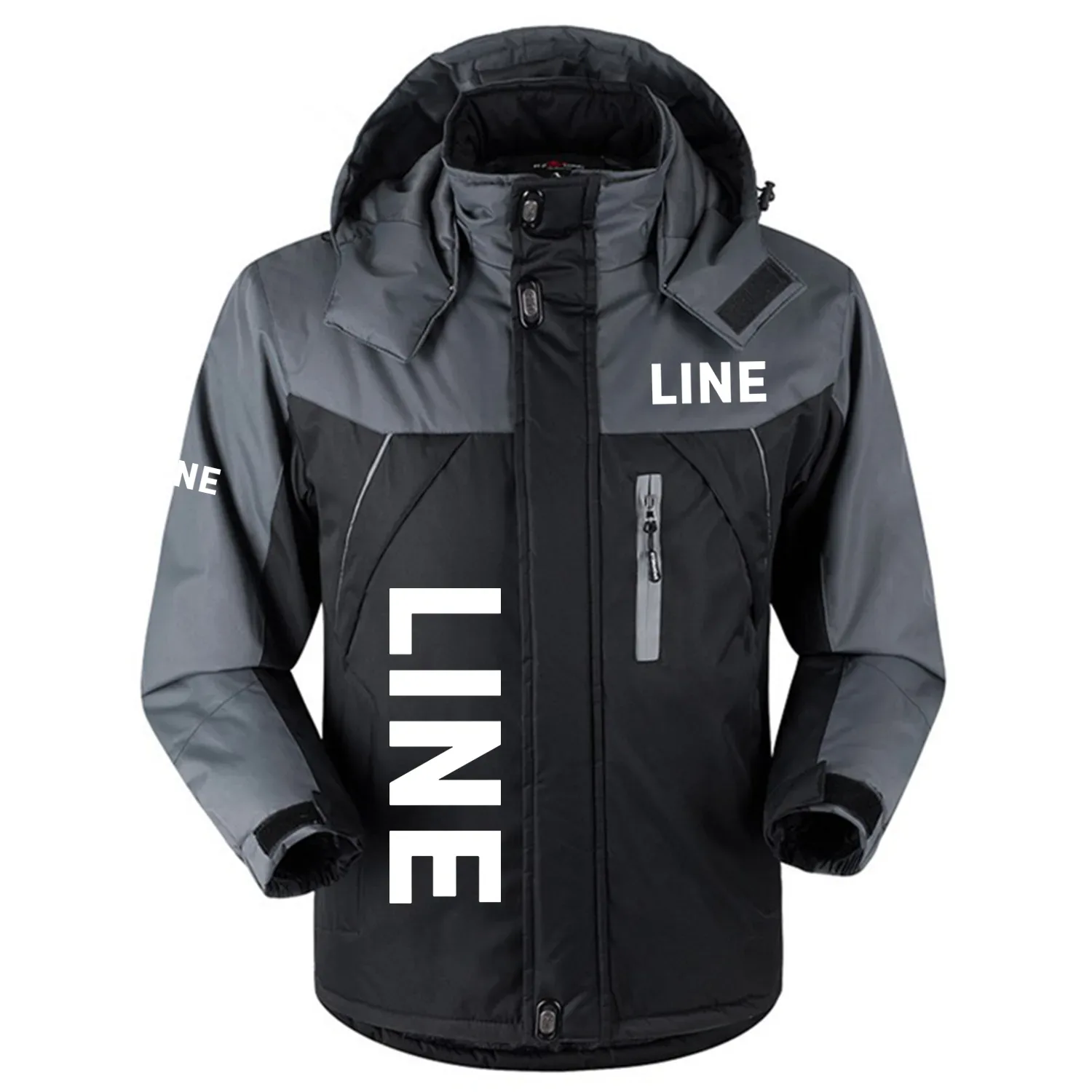 Line Skis Exclusive Outdoor Charging Suit Plush Waterproof Windproof Jacket Detachable Hood OUSKPCS0820LSZ - Line Skis Gift