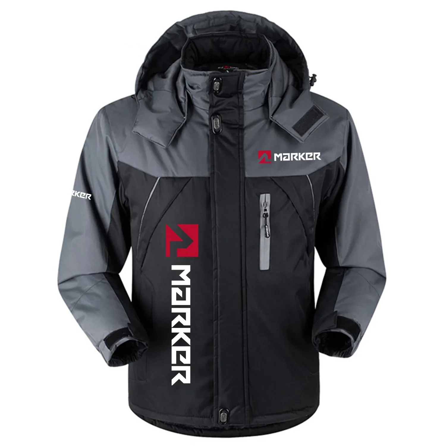 Marker Exclusive Outdoor Charging Suit Plush Waterproof Windproof Jacket Detachable Hood OUSKPCS0820MRZ - Marker Gift