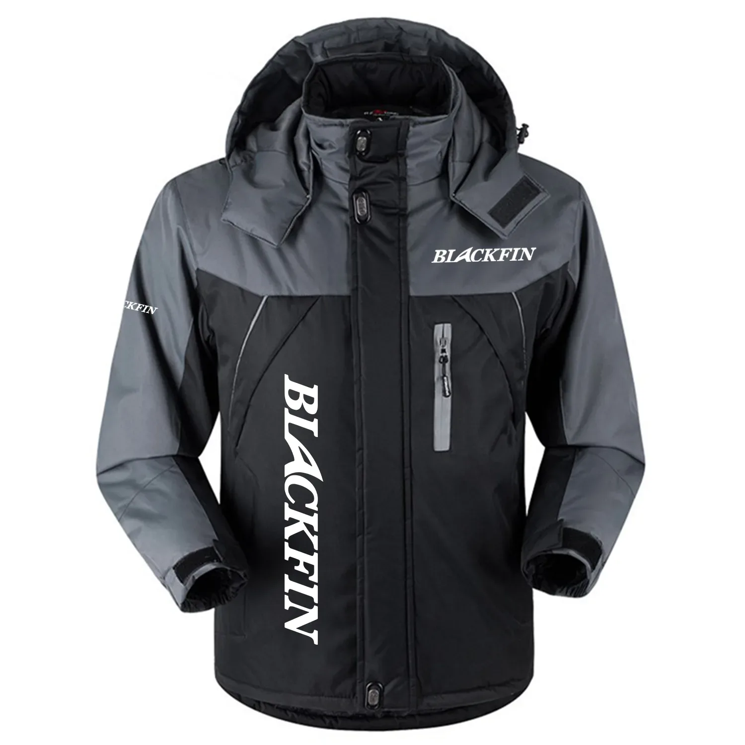 Blackfin Exclusive Outdoor Charging Suit Plush Waterproof Windproof Jacket Detachable Hood TTPDPCS2409BFZ - Blackfin Jacket