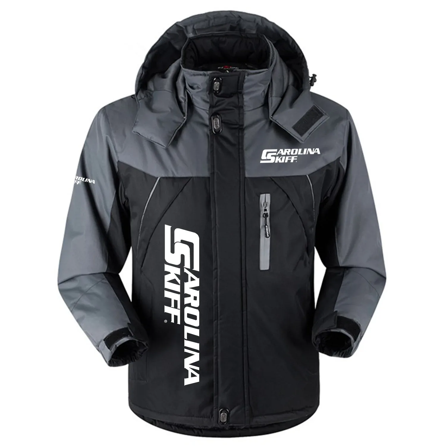 Carolina Skiff Exclusive Outdoor Charging Suit Plush Waterproof Windproof Jacket Detachable Hood TTPDPCS2409CSZ - Carolina Skiff Jacket