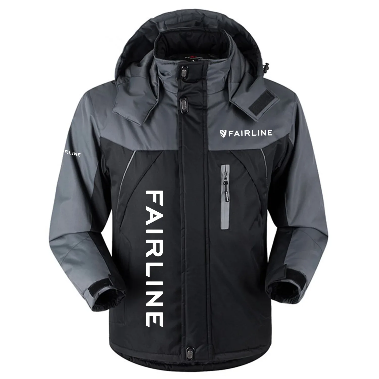 Fairline Exclusive Outdoor Charging Suit Plush Waterproof Windproof Jacket Detachable Hood TTPDPCS2409FIZ - Fairline Jacket