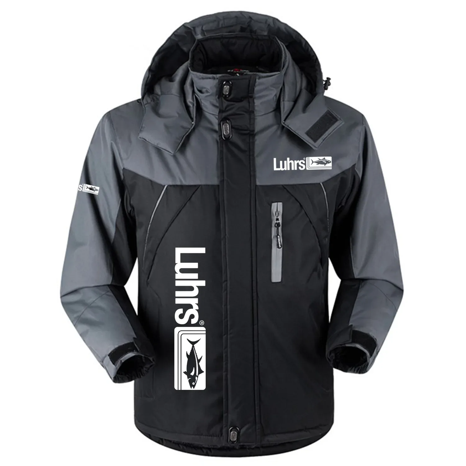Luhrs Exclusive Outdoor Charging Suit Plush Waterproof Windproof Jacket Detachable Hood TTPDPCS2409LHZ - Luhrs Jacket