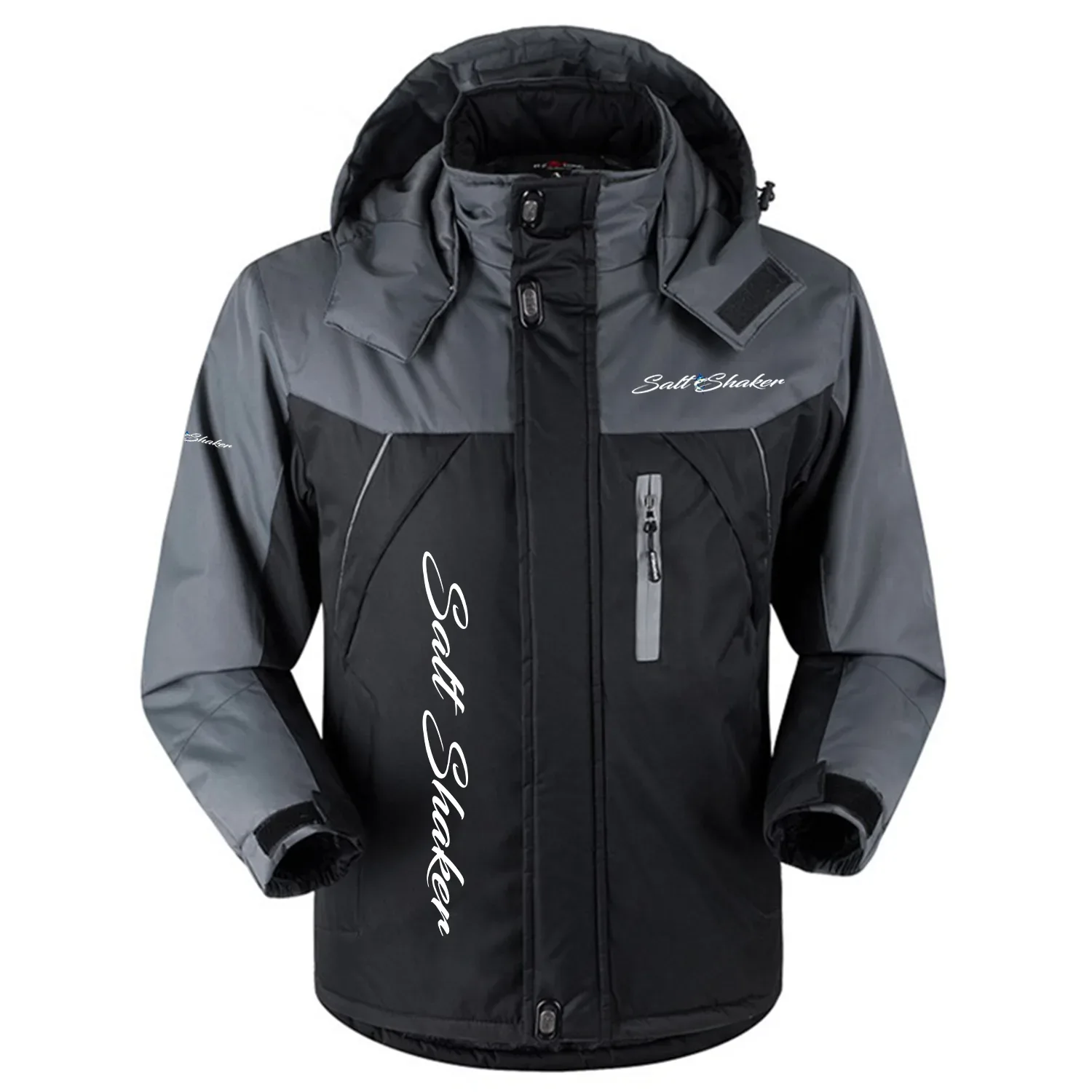 Salt Shaker Exclusive Outdoor Charging Suit Plush Waterproof Windproof Jacket Detachable Hood TTPDPCS2409SCSZ - Salt Shaker Jacket