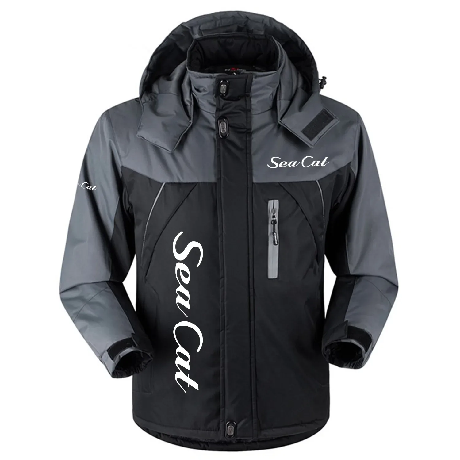 Sea Cat Exclusive Outdoor Charging Suit Plush Waterproof Windproof Jacket Detachable Hood TTPDPCS2409SECZ - Sea Cat Jacket