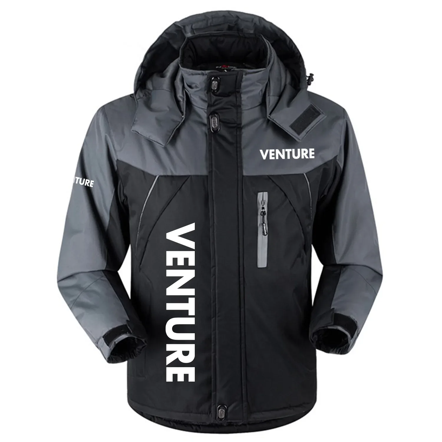Venture Exclusive Outdoor Charging Suit Plush Waterproof Windproof Jacket Detachable Hood TTPDPCS2409VTZ - Venture Jacket