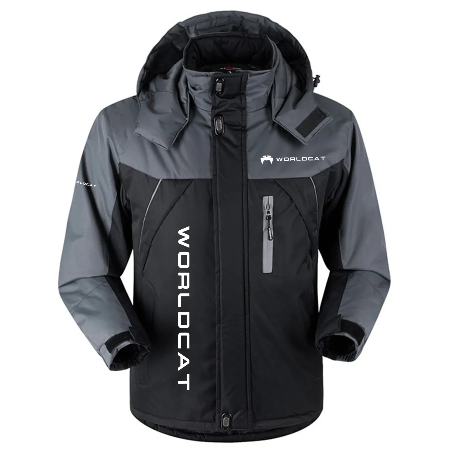 World Cat Exclusive Outdoor Charging Suit Plush Waterproof Windproof Jacket Detachable Hood TTPDPCS2409WDZ - World Cat Jacket