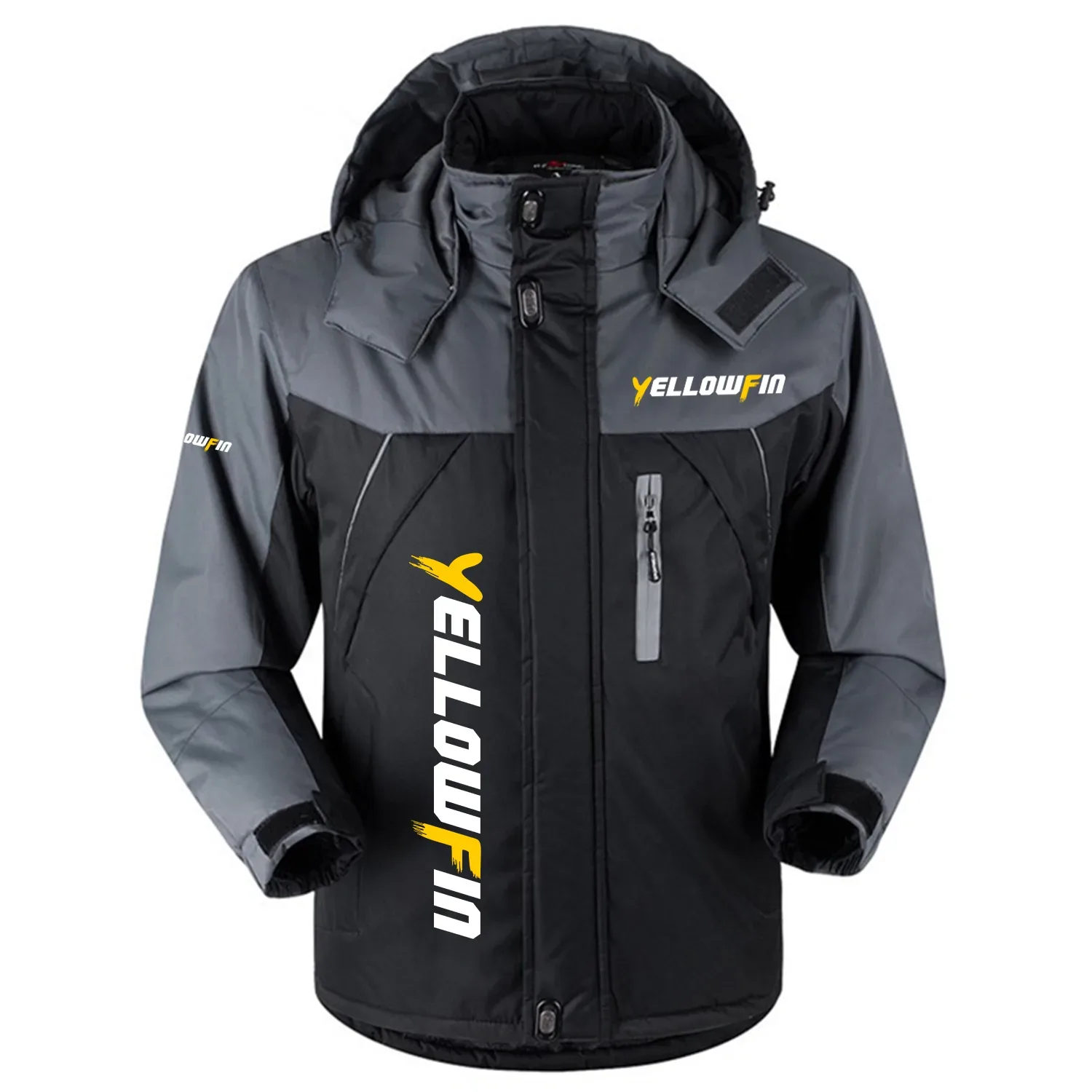 Yellowfin Exclusive Outdoor Charging Suit Plush Waterproof Windproof Jacket Detachable Hood TTPDPCS2409YFZ - Yellowfin Jacket
