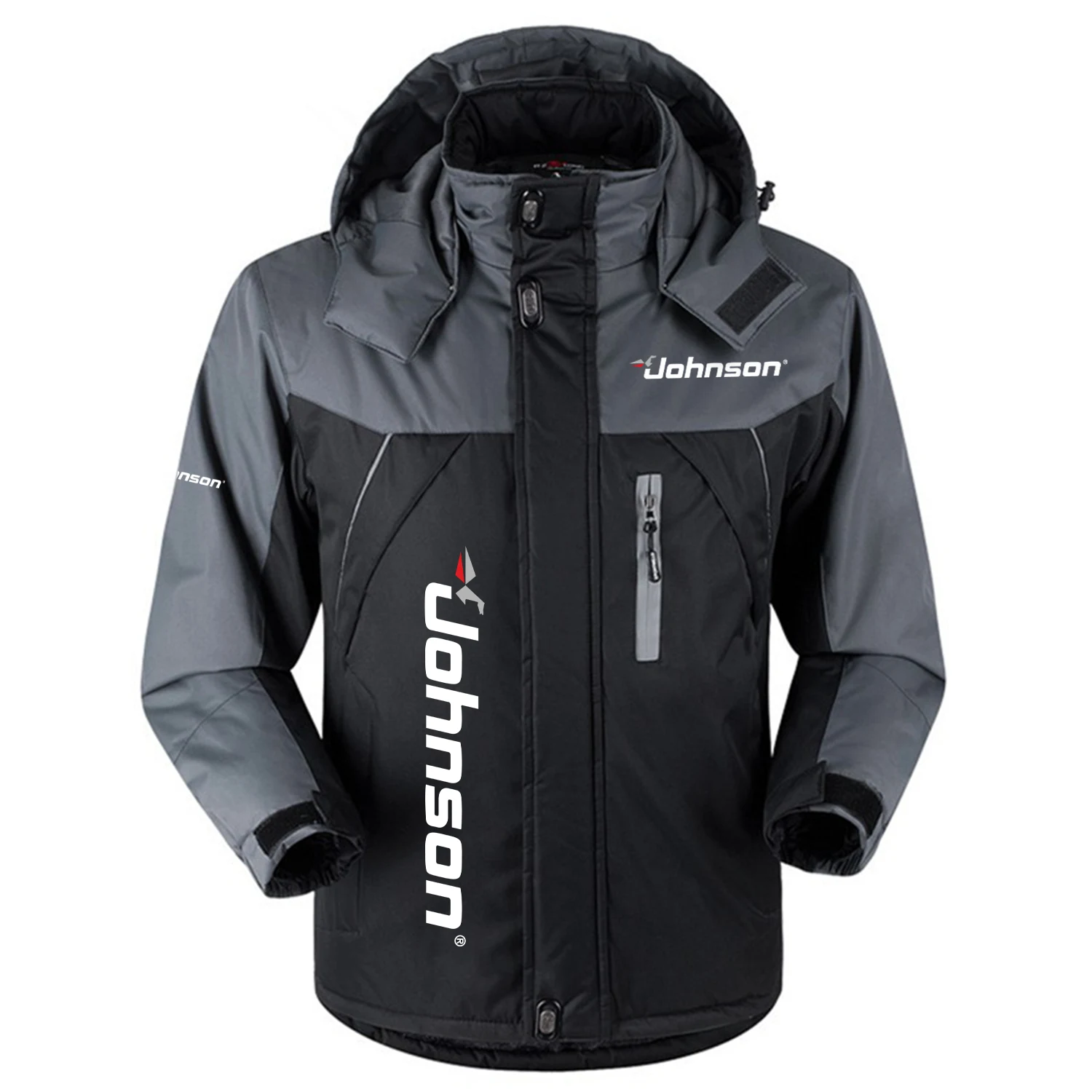Johnson Outboard Exclusive Outdoor Charging Suit Plush Waterproof Windproof Jacket Detachable Hood HCPDPCS1409JOZ – Johnson Outboard Jacket