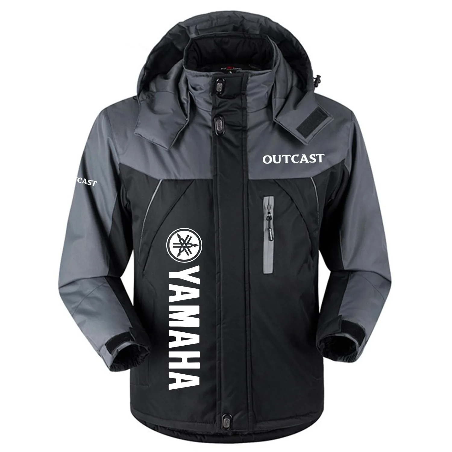 Outcast Yamaha Exclusive Outdoor Charging Suit Plush Waterproof Windproof Jacket Detachable Hood HCPDPCS1409OTHZ – Outcast Yamaha Jacket