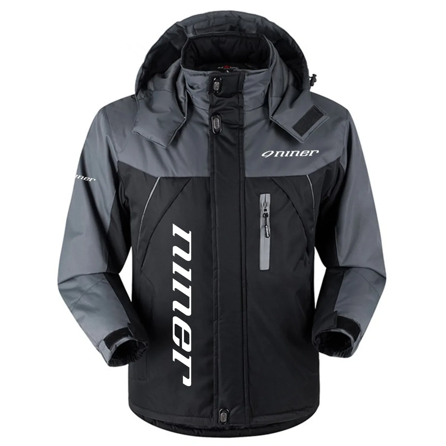 Niner Exclusive Outdoor Charging Suit Plush Waterproof Windproof Jacket Detachable Hood OSBCLPCS1211NNZ - Niner Jacket