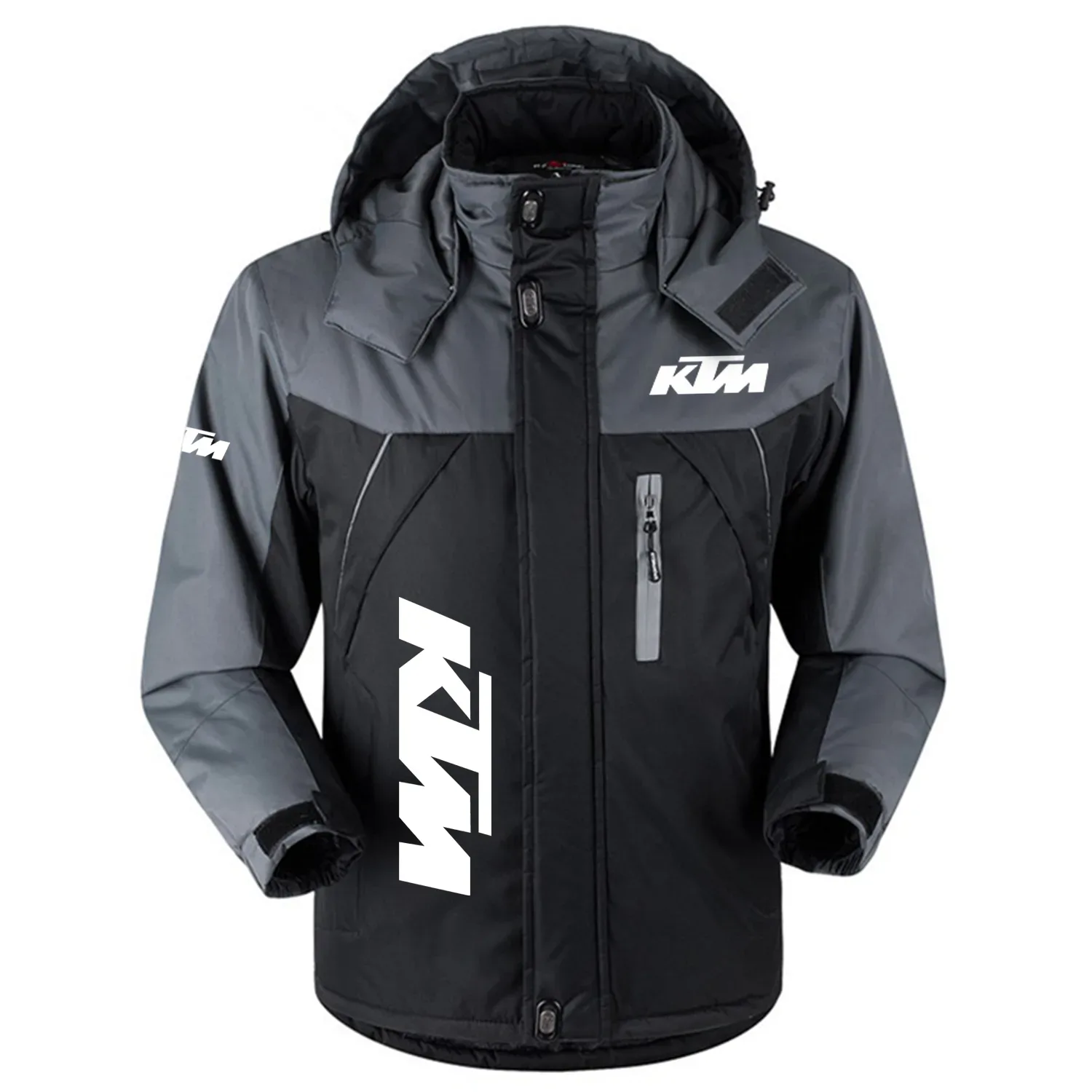 KTM Exclusive Outdoor Charging Suit Plush Waterproof Windproof Jacket Detachable Hood OSMTBPCS1211KTMZ - KTM Jacket