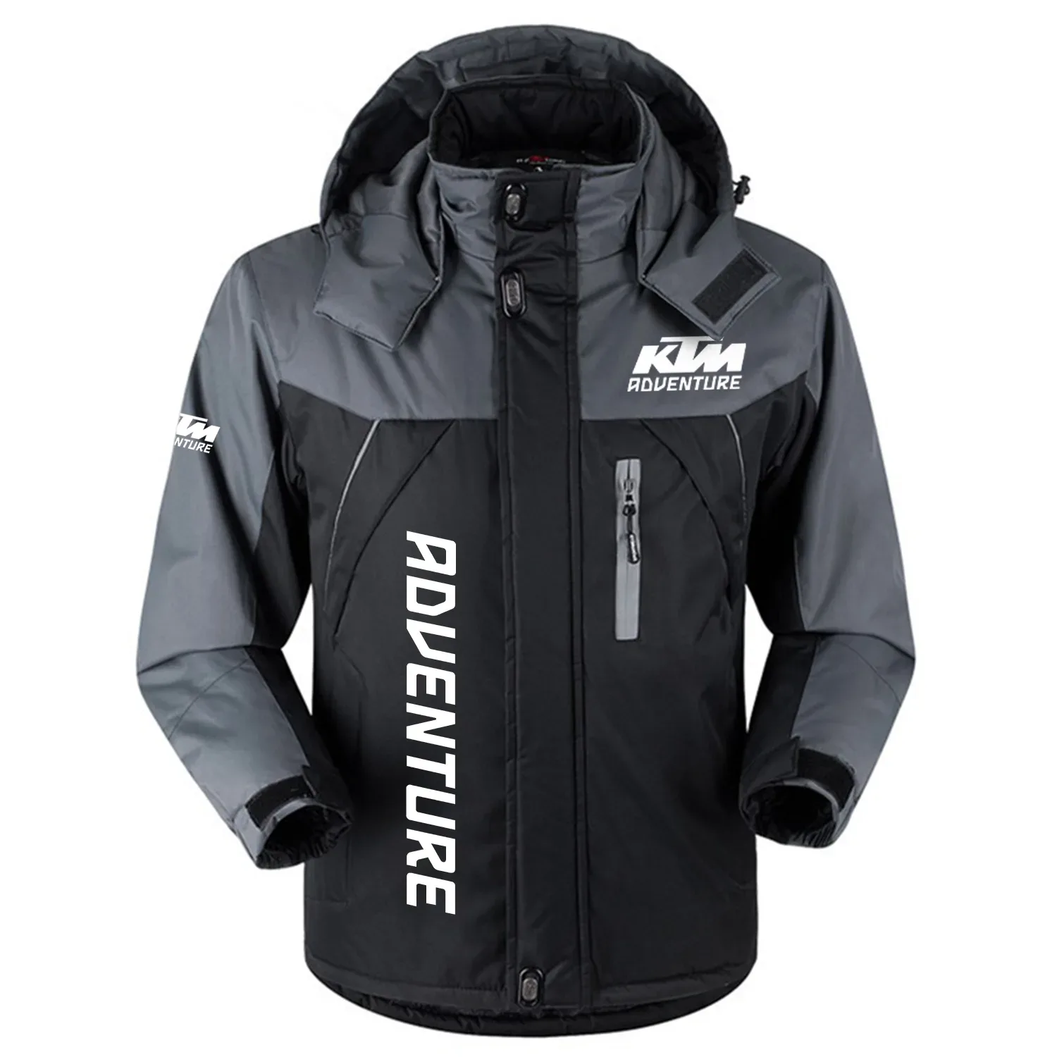 KTM Adventure Exclusive Outdoor Charging Suit Plush Waterproof Windproof Jacket Detachable Hood OSMTBPCS1211KTZ - KTM Adventure Jacket