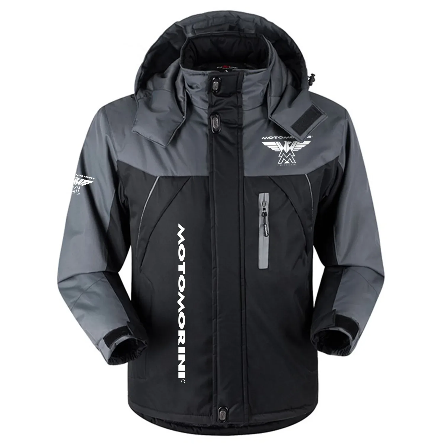 Moto Morini Exclusive Outdoor Charging Suit Plush Waterproof Windproof Jacket Detachable Hood OSMTBPCS1211MMZ - Moto Morini Jacket