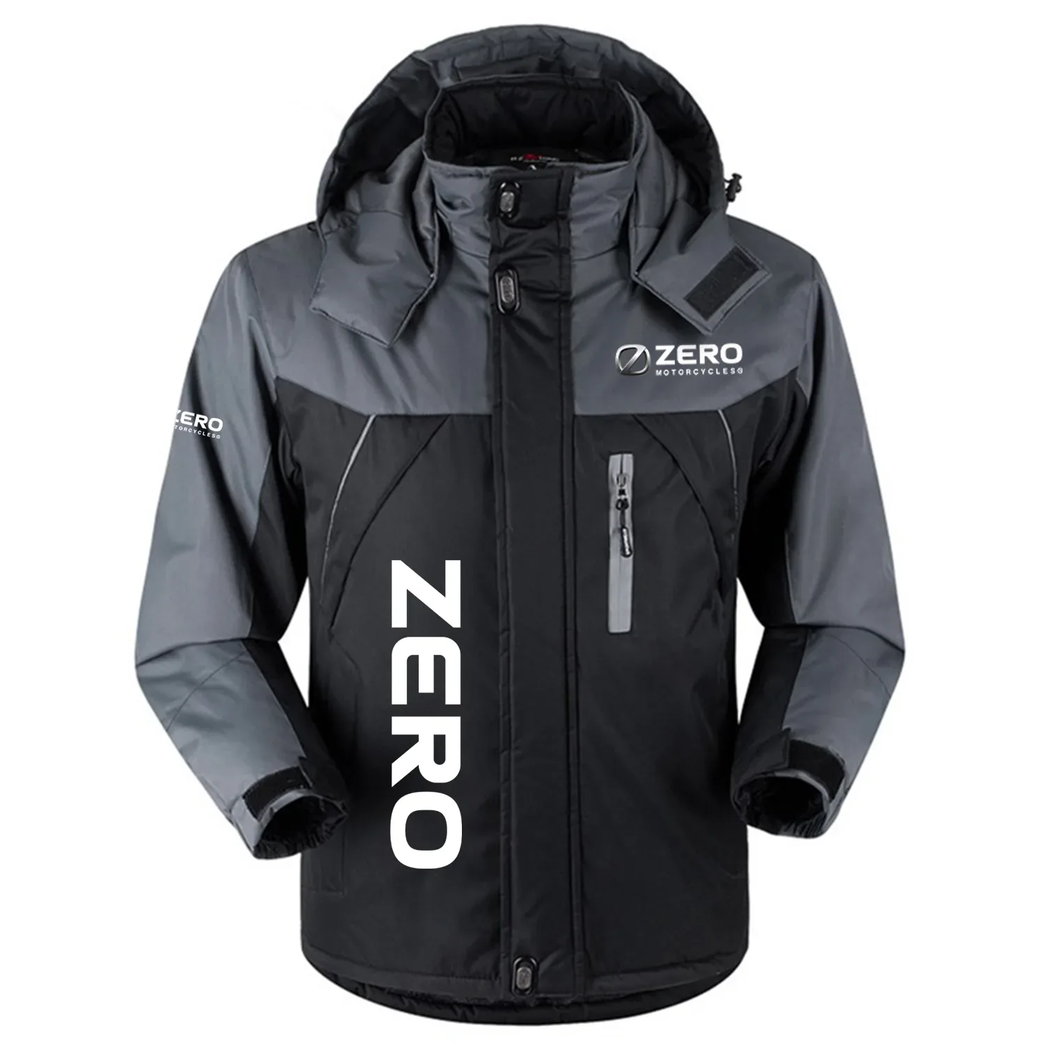 Zero Motorcycles Exclusive Outdoor Charging Suit Plush Waterproof Windproof Jacket Detachable Hood OSMTBPCS1211ZMZ - Zero Motorcycles Jacket