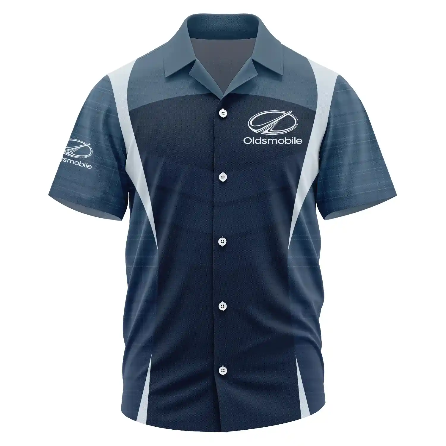 Oldsmobile Exclusive Short Sleeve Camp Collar Shirt OUFAHWS3D081903OSZ - Oldsmobile Shirt