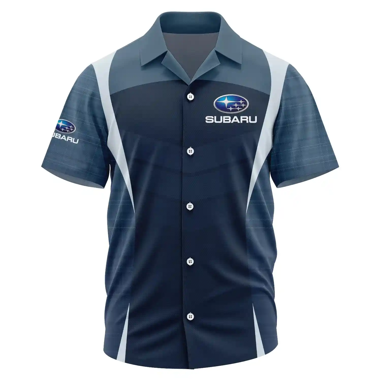Subaru Exclusive Short Sleeve Camp Collar Shirt OUFAHWS3D081903SUZ - Subaru Shirt