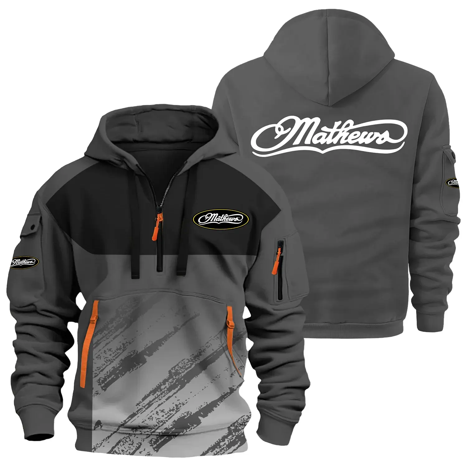Mathews Archery Exclusive Hoodie Half Zipper OUHU3DHHZ04MAZ - Mathews Archery Hoodie