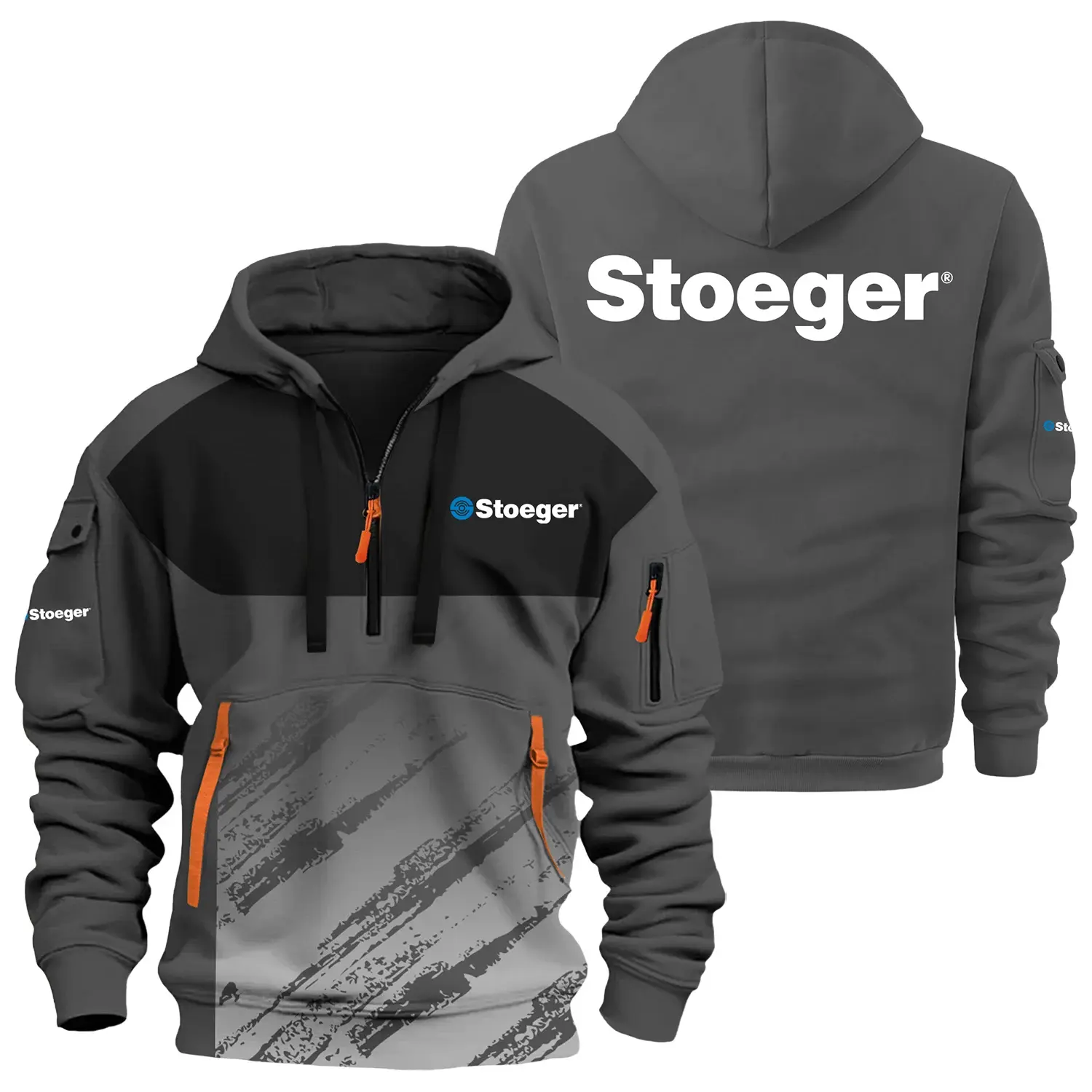 Stoeger Exclusive Hoodie Half Zipper OUHU3DHHZ04SGZ - Stoeger Hoodie