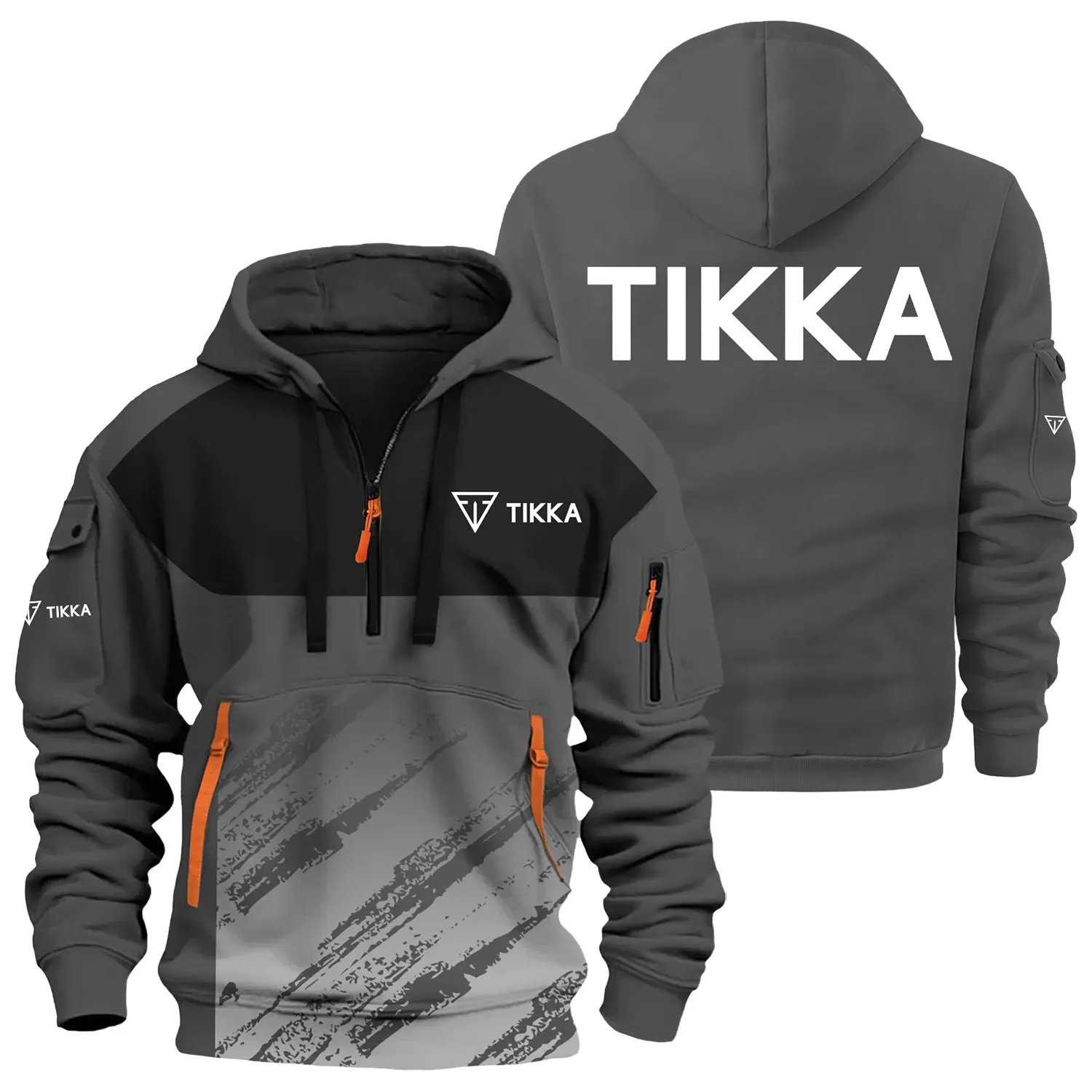 Tikka Exclusive Hoodie Half Zipper OUHU3DHHZ04TKZ - Tikka Hoodie
