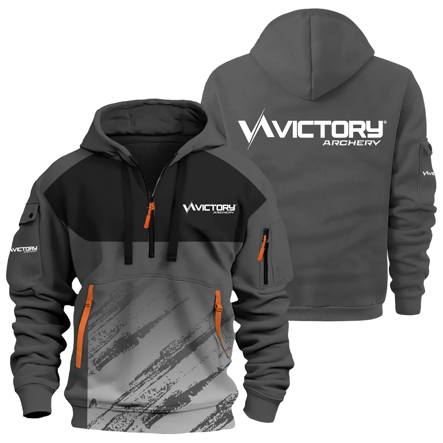 Victory Archery Exclusive Hoodie Half Zipper OUHU3DHHZ04VAZ - Victory Archery Hoodie