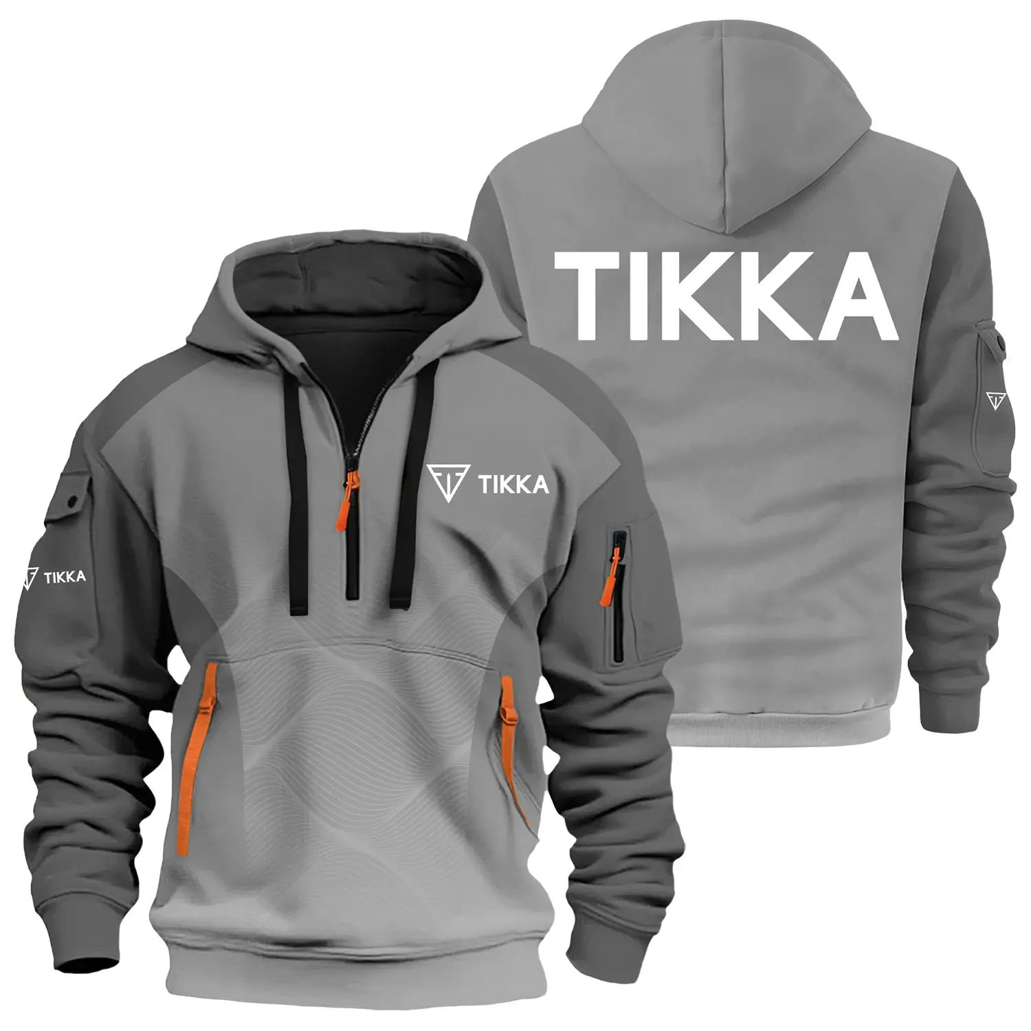 Tikka Exclusive Hoodie Half Zipper OUHU3DHHZ05TKZ - Tikka Hoodie