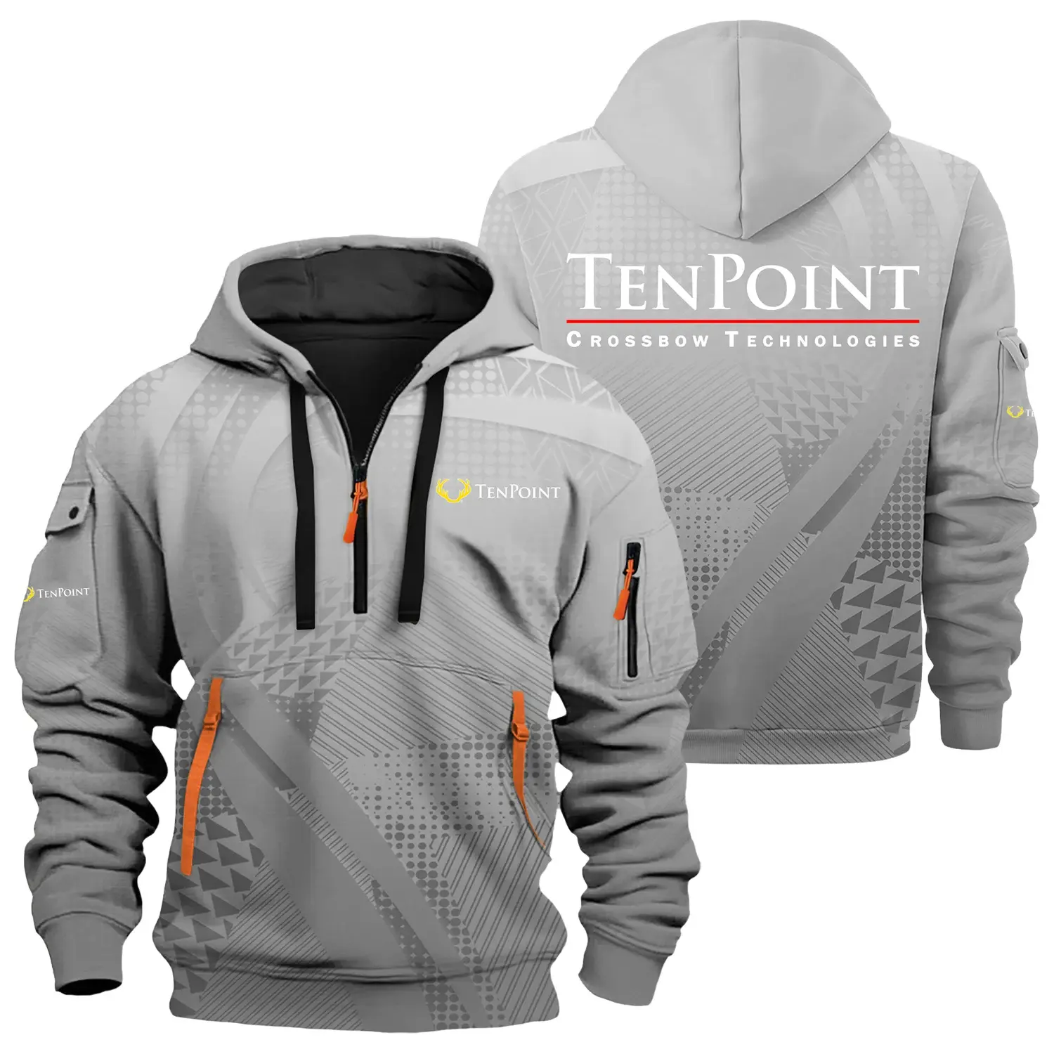 TenPoint Crossbow Exclusive Hoodie Half Zipper OUHU3DHHZ07TPZ - TenPoint Crossbow Hoodie
