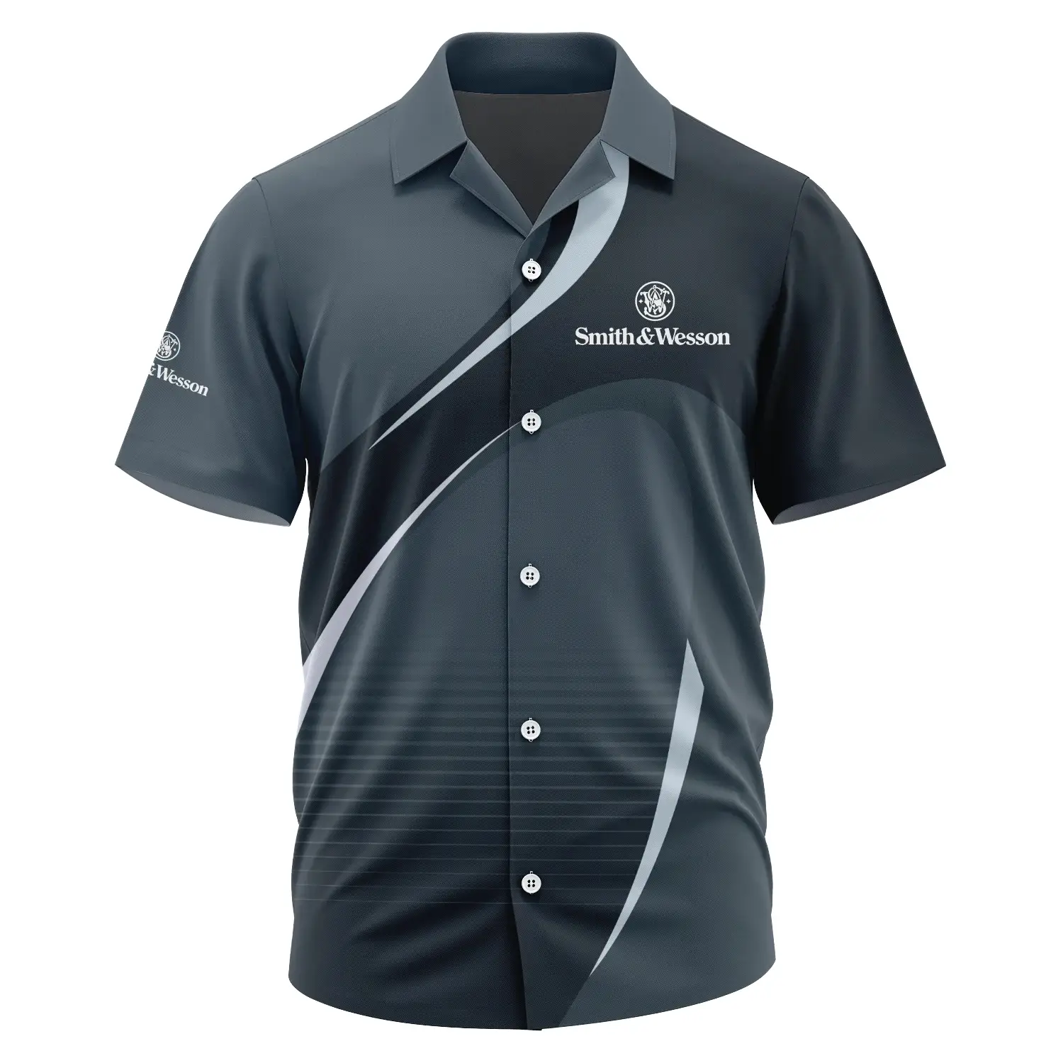 Smith & Wesson Exclusive Short Sleeve Camp Collar Shirt OUHUHWS081501SWZ - Smith & Wesson Shirt