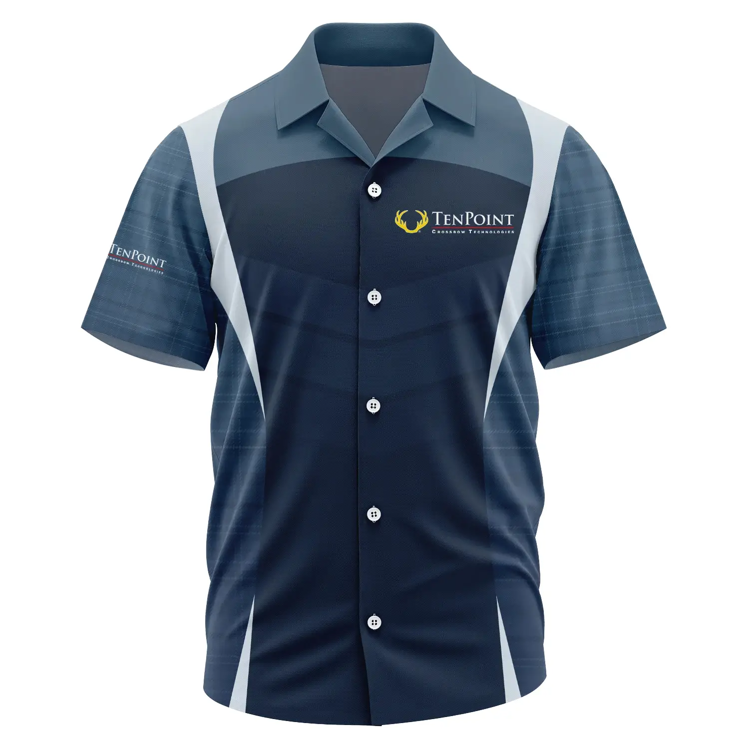 TenPoint Crossbow Exclusive Short Sleeve Camp Collar Shirt OUHUHWS081503TPZ - TenPoint Crossbow Shirt