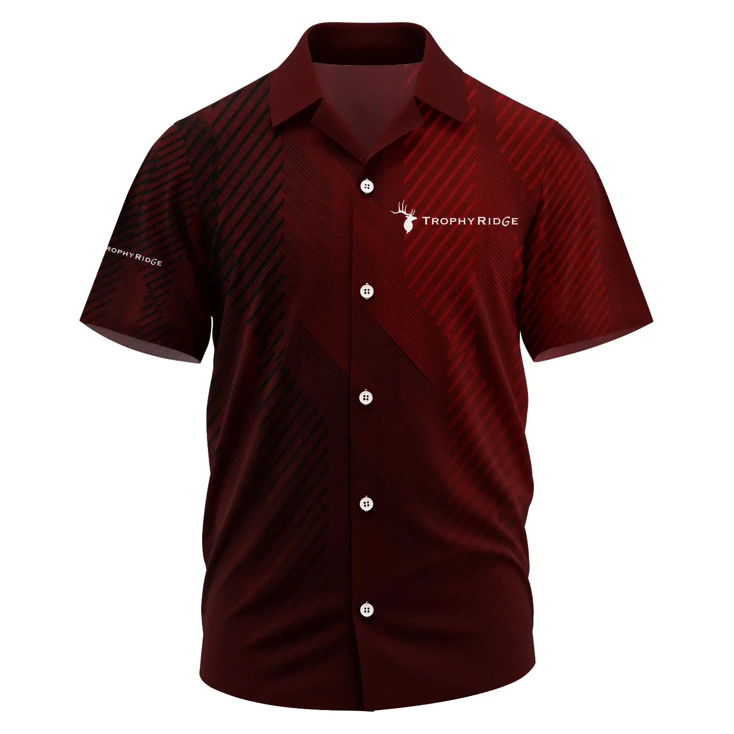 Trophy Ridge Exclusive Short Sleeve Camp Collar Shirt OUHUHWS081506TRZ - Trophy Ridge Shirt