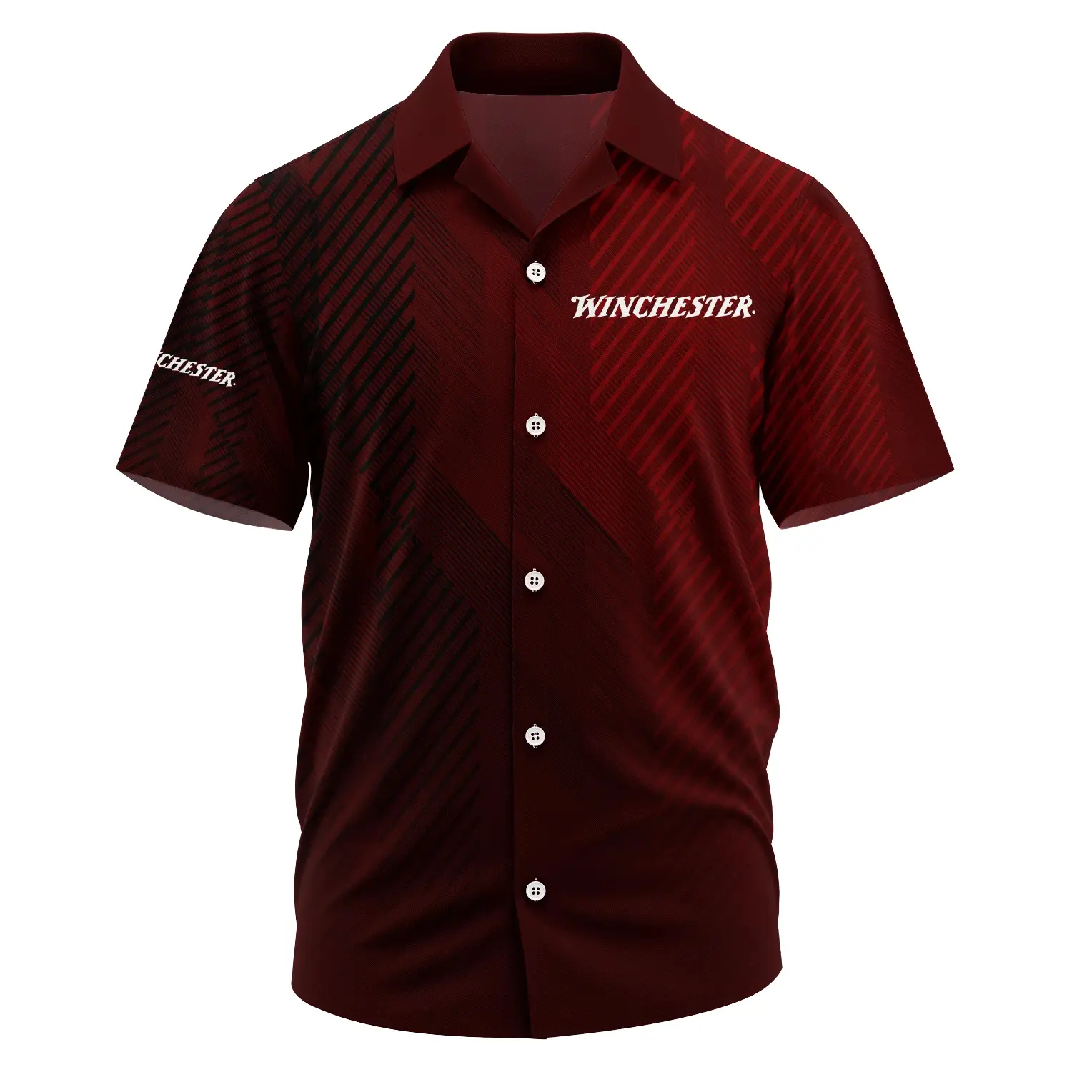 Winchester Exclusive Short Sleeve Camp Collar Shirt OUHUHWS081506WRZ - Winchester Shirt