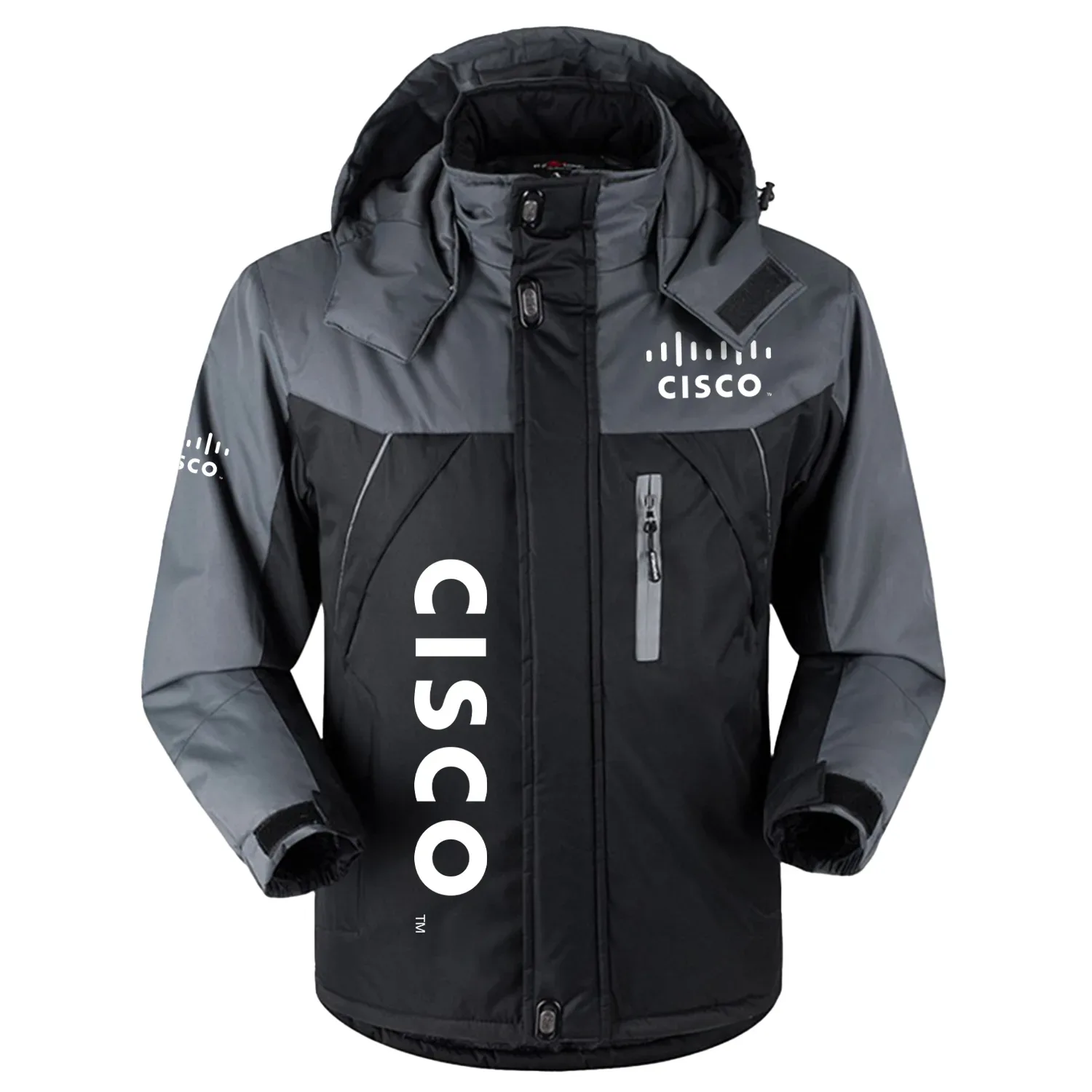 Cisco Systems Exclusive Outdoor Charging Suit Plush Waterproof Windproof Jacket Detachable Hood TOTTPCS1012CSZ - Cisco Systems Jacket