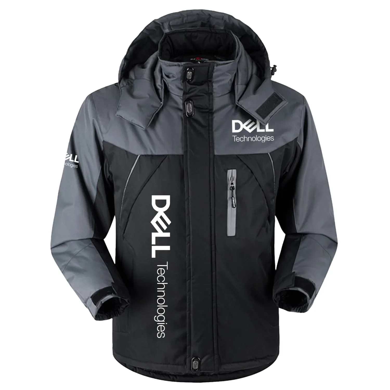 Dell Technologies Exclusive Outdoor Charging Suit Plush Waterproof Windproof Jacket Detachable Hood TOTTPCS1012DEZ - Dell Technologies Jacket