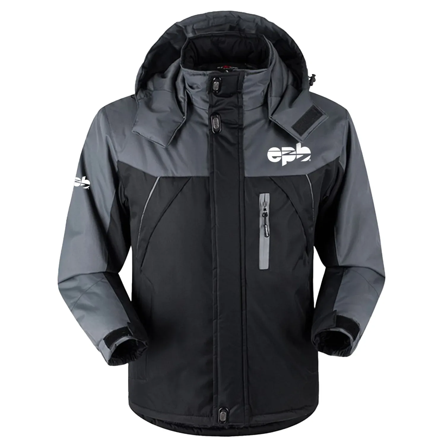 EPB Fiber Optics Exclusive Outdoor Charging Suit Plush Waterproof Windproof Jacket Detachable Hood TOTTPCS1012EPZ - EPB Fiber Optics Jacket