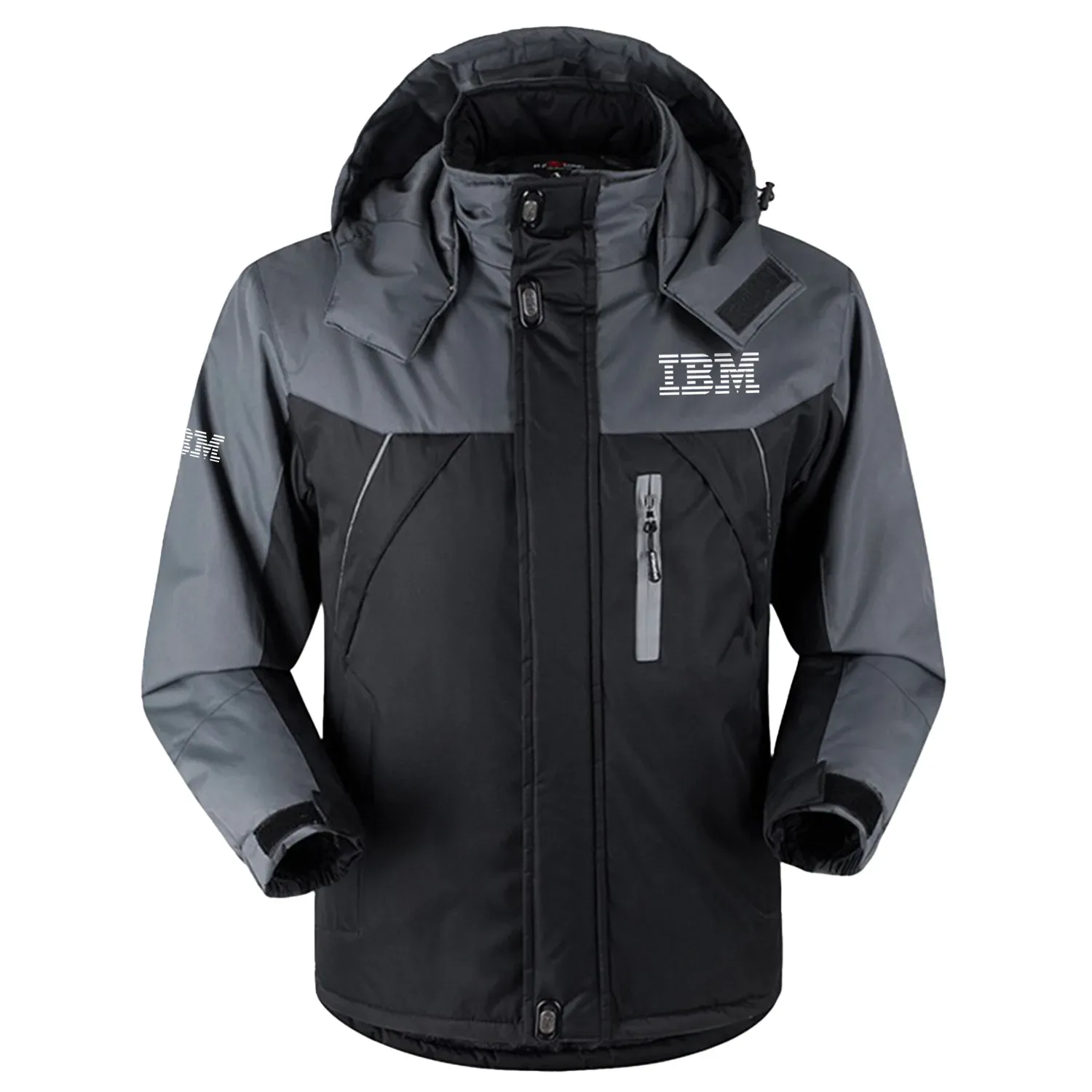 IBM Exclusive Outdoor Charging Suit Plush Waterproof Windproof Jacket Detachable Hood TOTTPCS1012IBZ - IBM Jacket