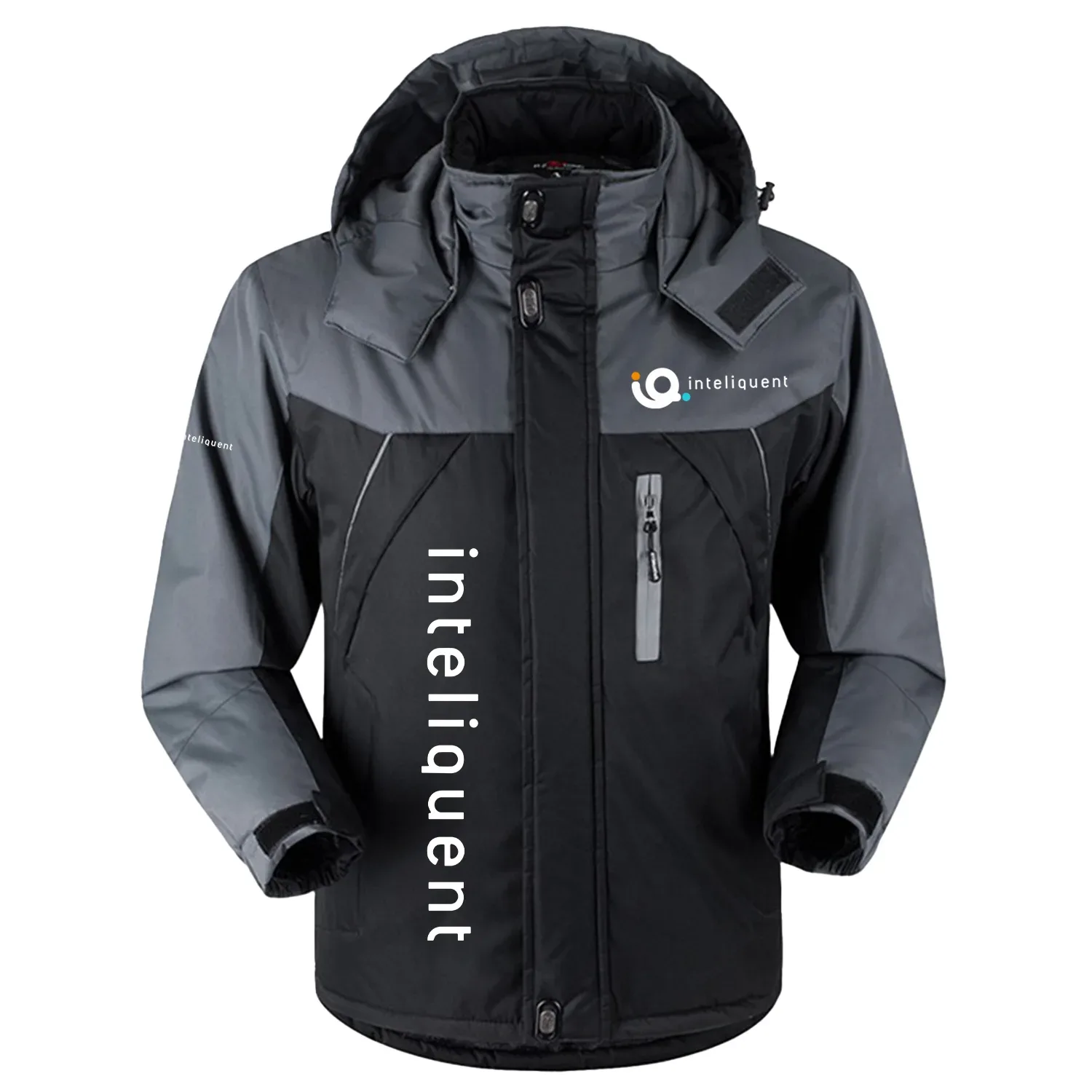 Inteliquent Exclusive Outdoor Charging Suit Plush Waterproof Windproof Jacket Detachable Hood TOTTPCS1012ITZ - Inteliquent Jacket