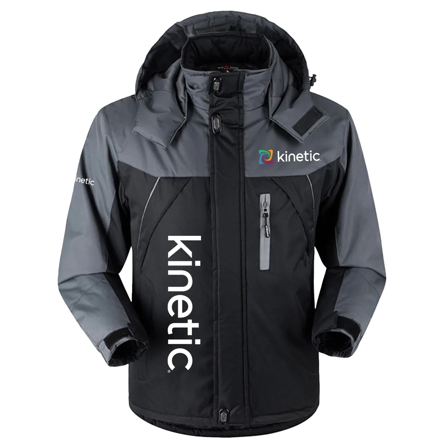 Kinetic by Windstream Exclusive Outdoor Charging Suit Plush Waterproof Windproof Jacket Detachable Hood TOTTPCS1012KWZ - Kinetic by Windstream Jacket