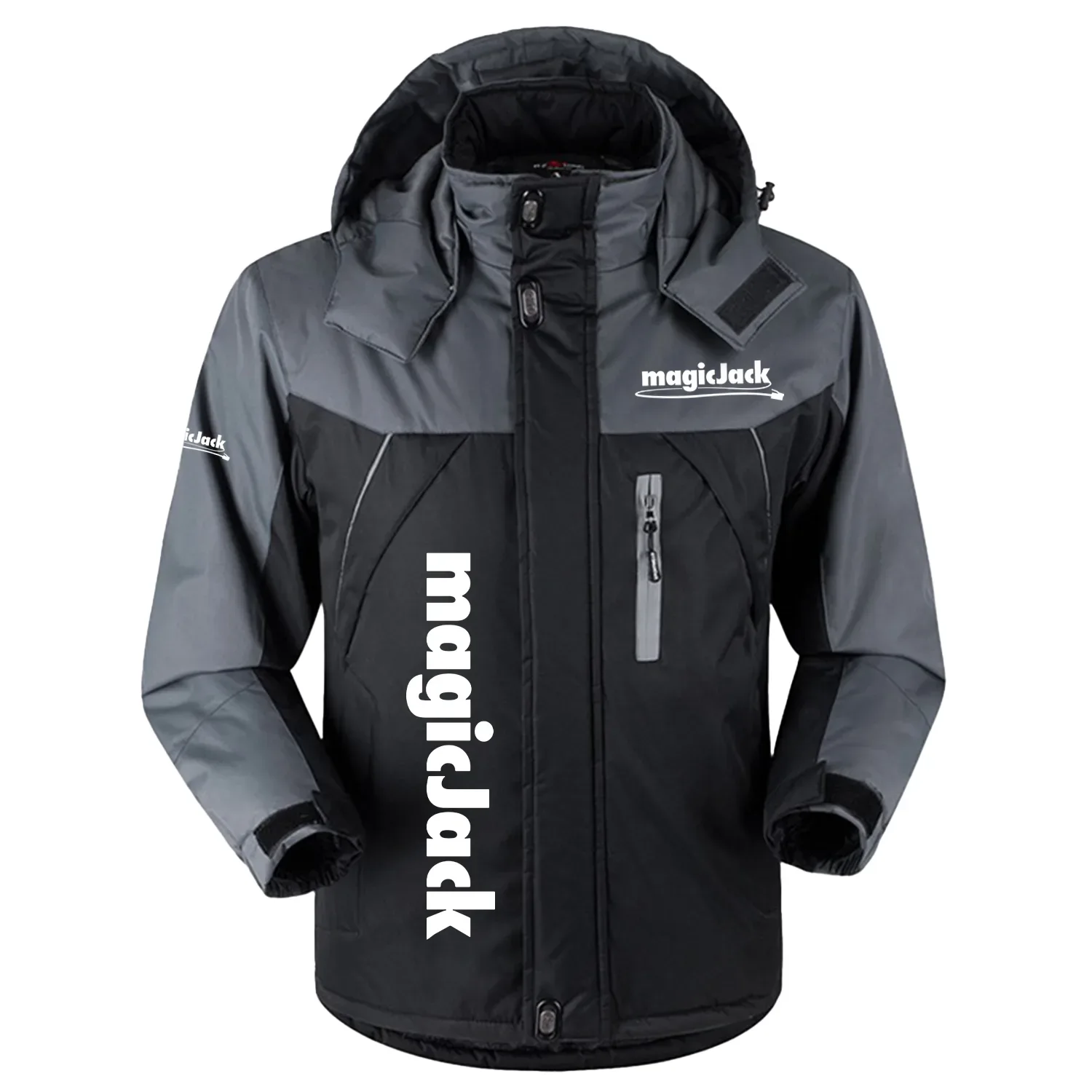 MagicJack Exclusive Outdoor Charging Suit Plush Waterproof Windproof Jacket Detachable Hood TOTTPCS1012MJZ - MagicJack Jacket