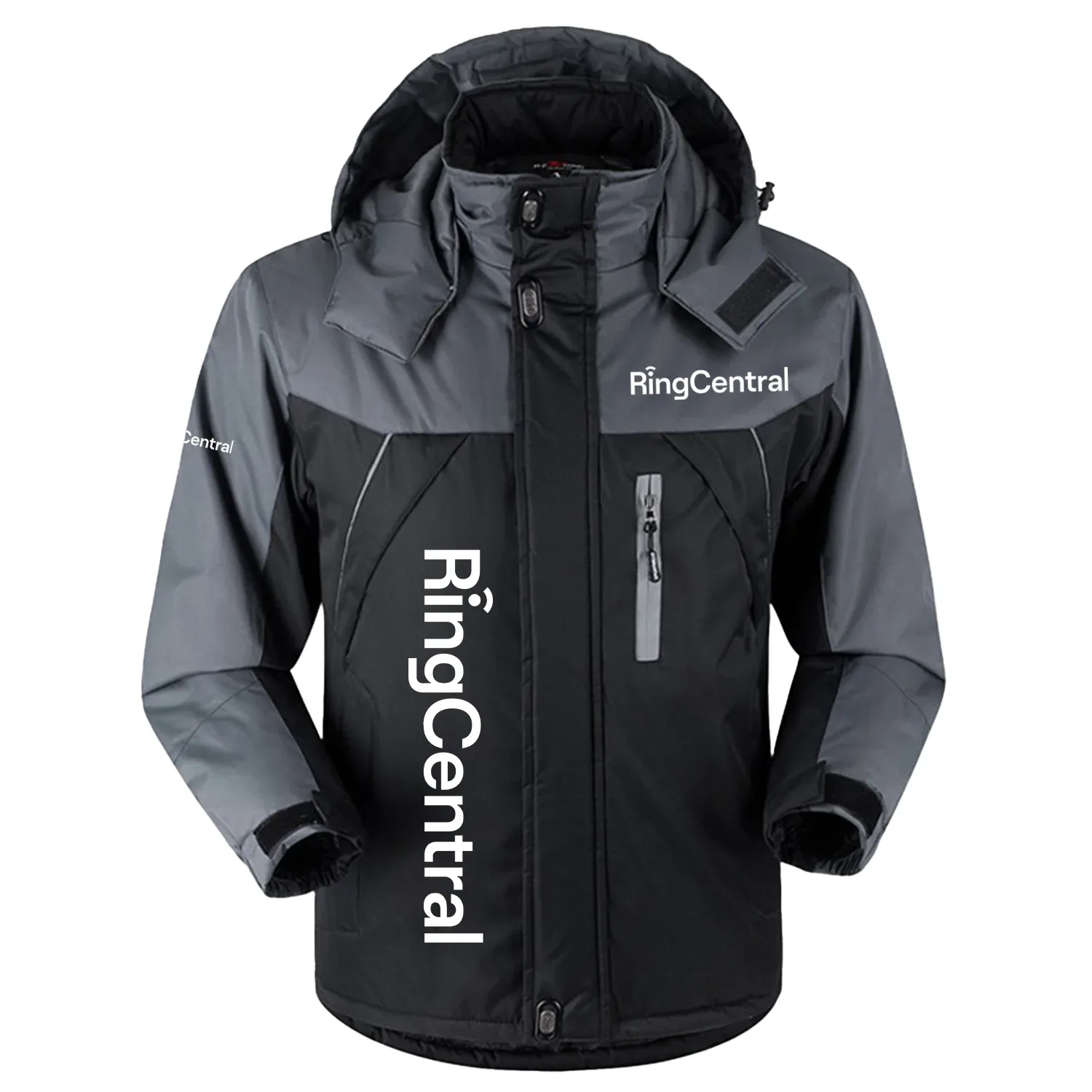 RingCentral Exclusive Outdoor Charging Suit Plush Waterproof Windproof Jacket Detachable Hood TOTTPCS1012RGZ - RingCentral Jacket