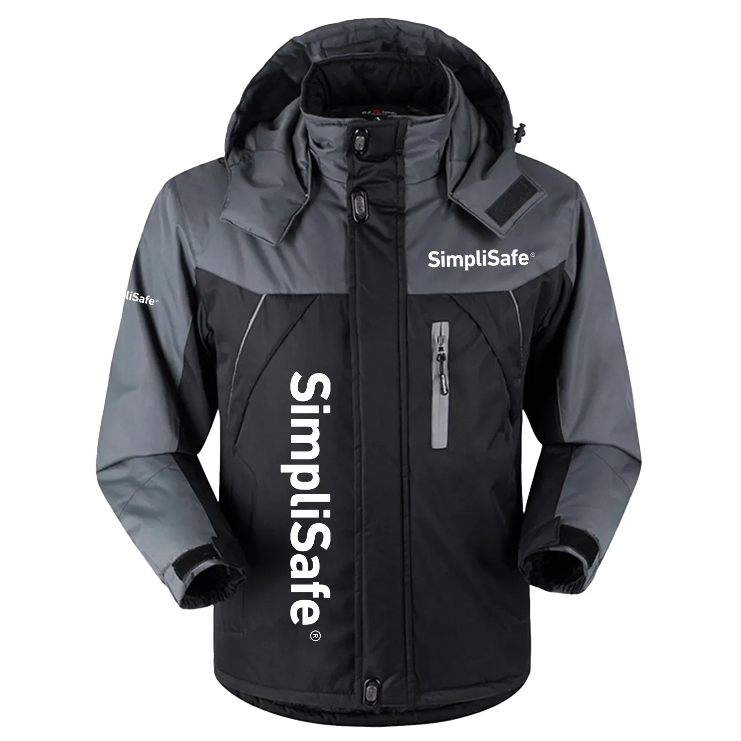 SimpliSafe Exclusive Outdoor Charging Suit Plush Waterproof Windproof Jacket Detachable Hood TOTTPCS1012SSZ - SimpliSafe Jacket
